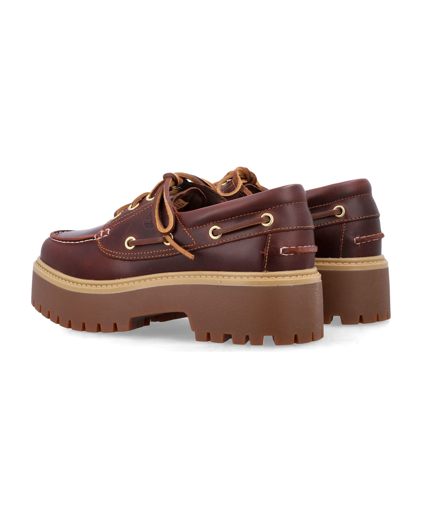 Timberland Leather Platform Boat Shoes - ROOTBEAR