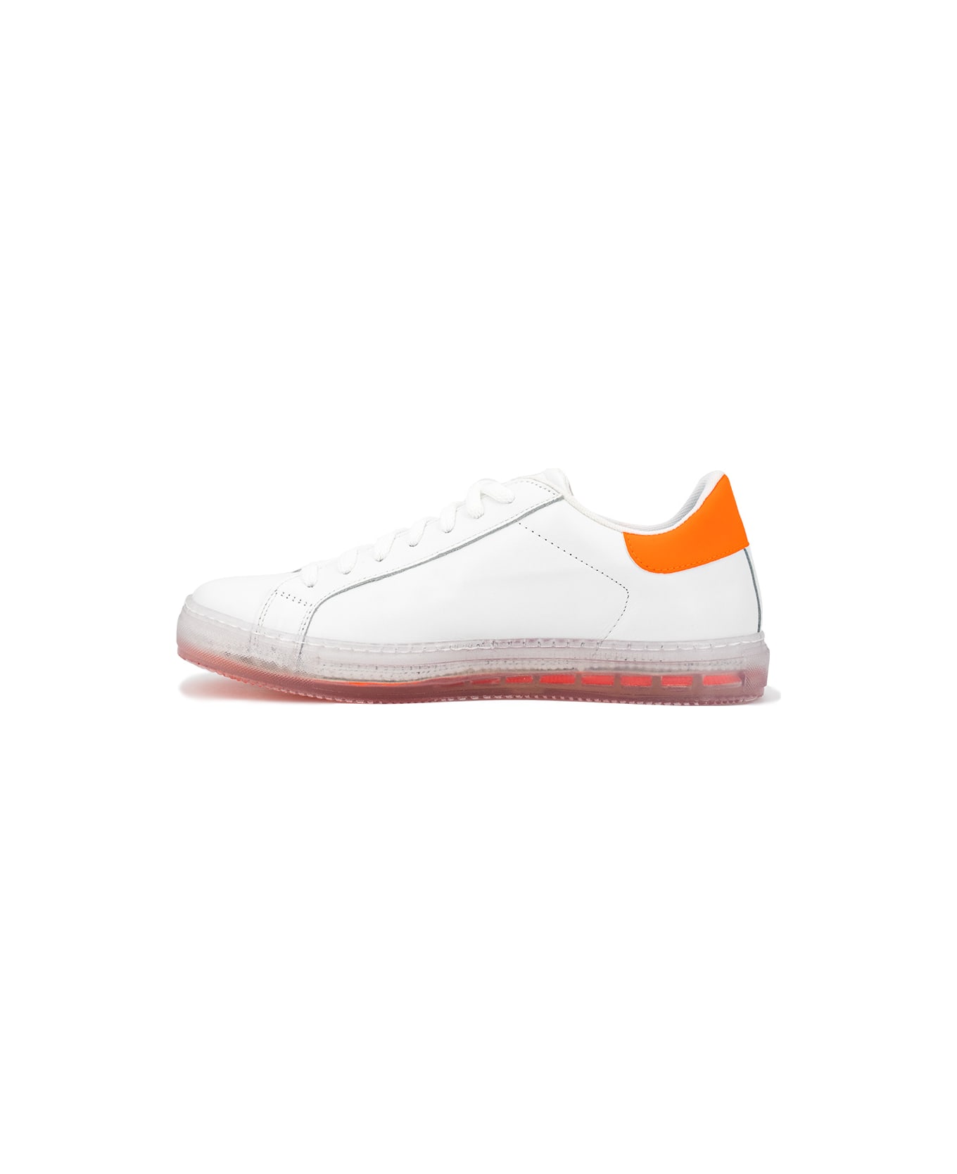 Kiton Sneaker - WHITE ORANGE