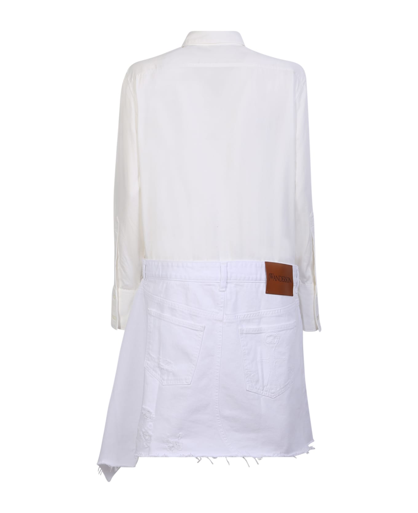 J.W. Anderson Asymmetric Shirtdress - White