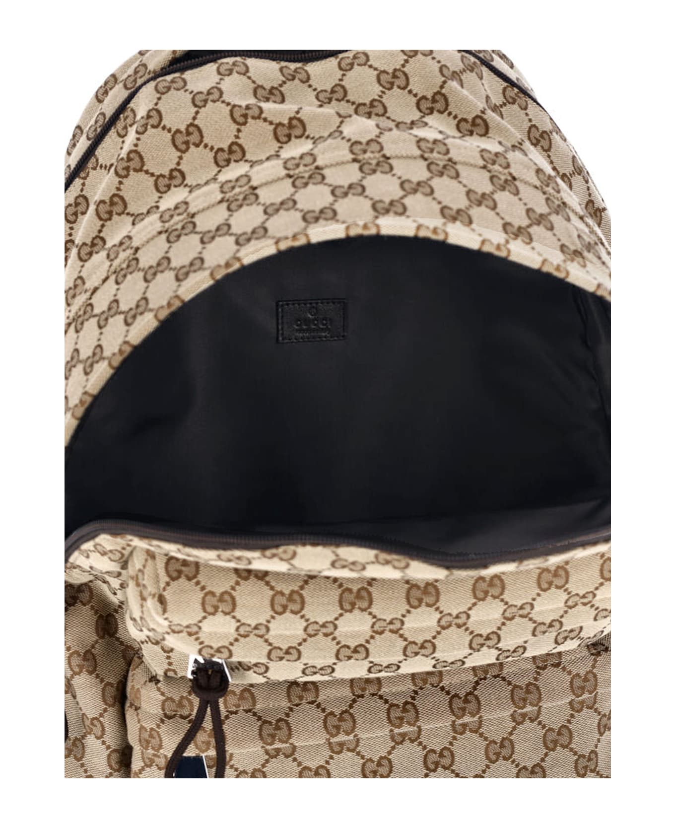 Gucci Logo Medium Backpack - Beige