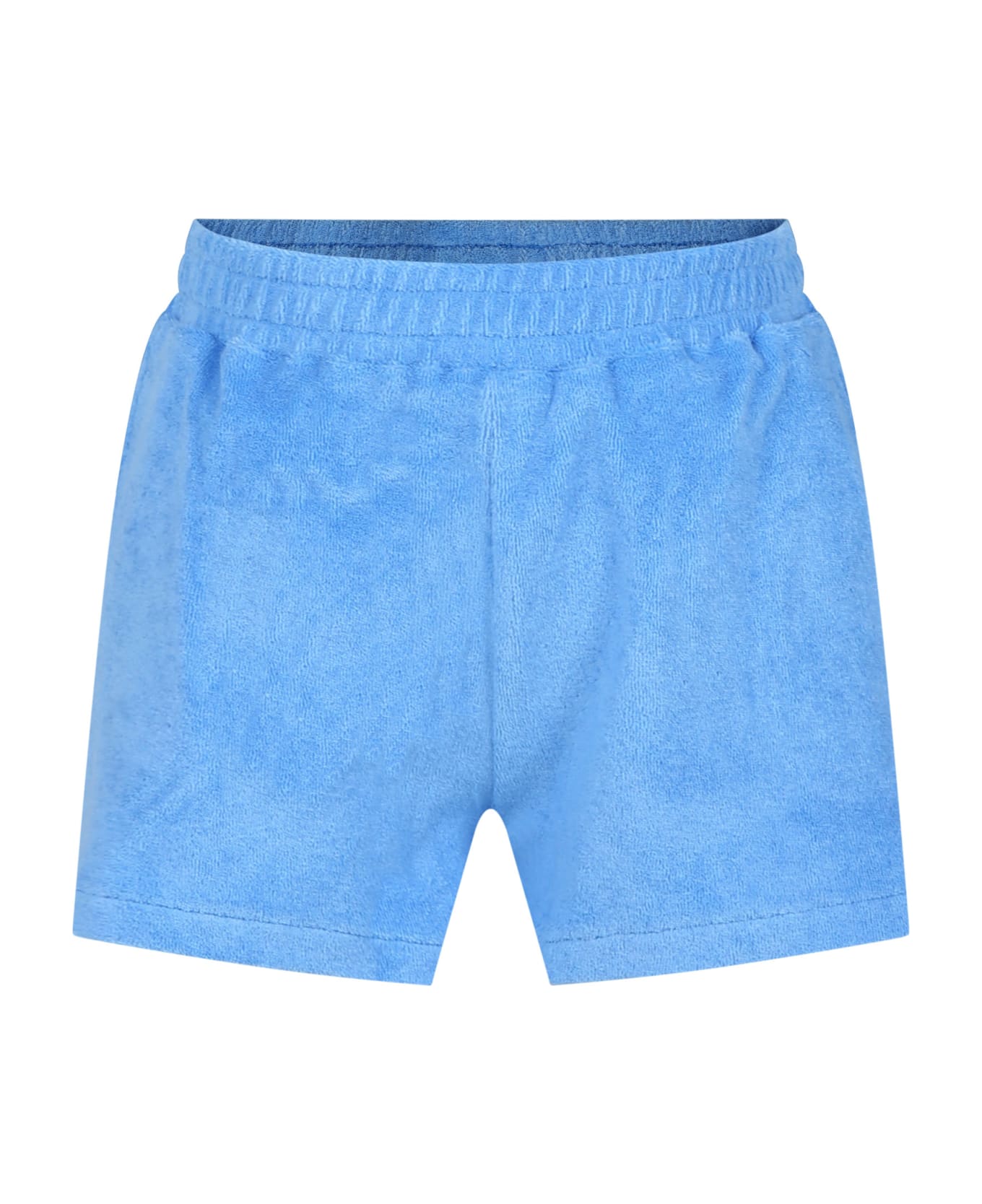 Molo Light Blue Sport Shorts Fpr Girl - Light Blue ボトムス
