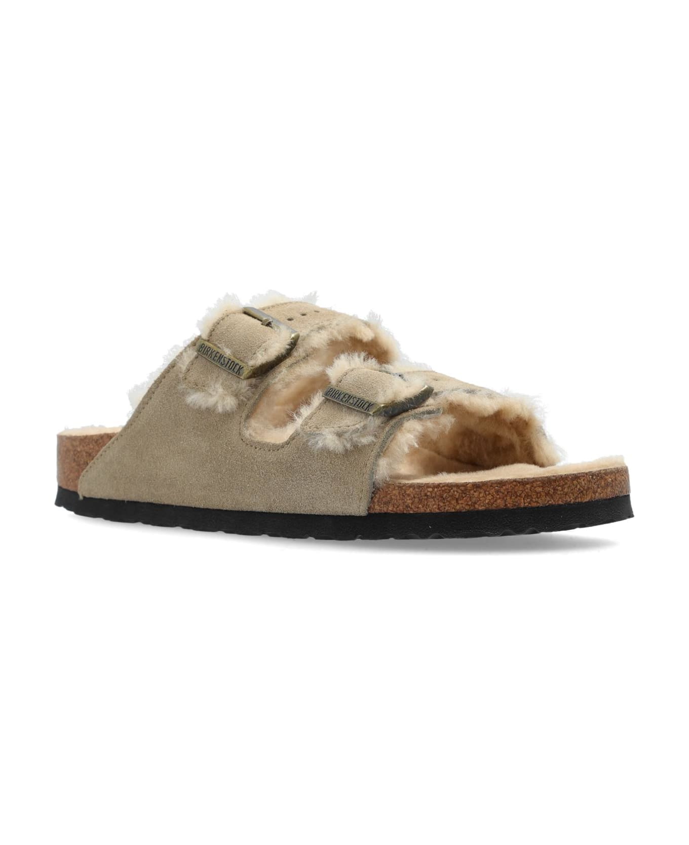 Birkenstock 'arizona Shearling' Slides - Shearling Taupe