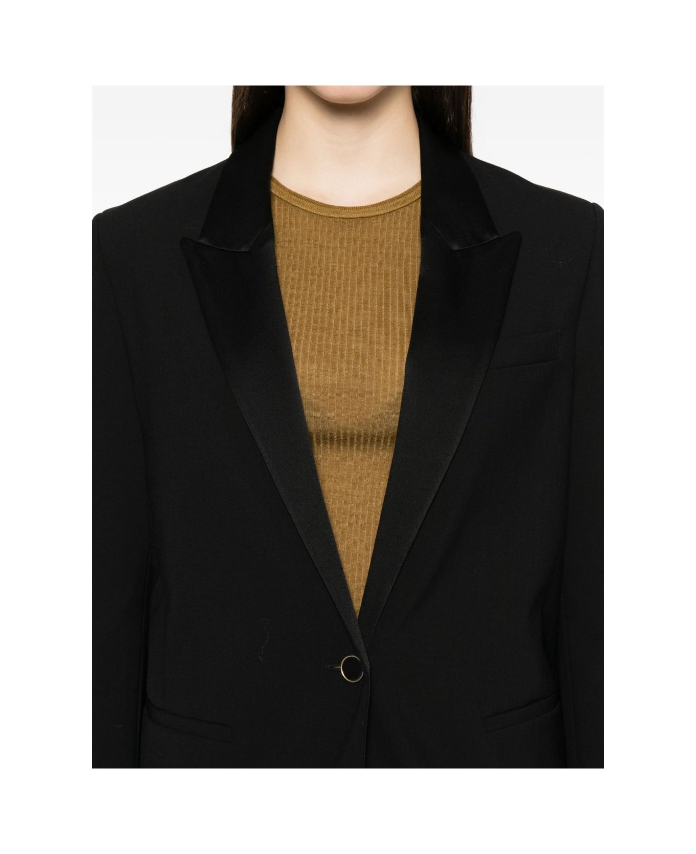 Forte_Forte Wool Blend Single-breasted Jacket - Black