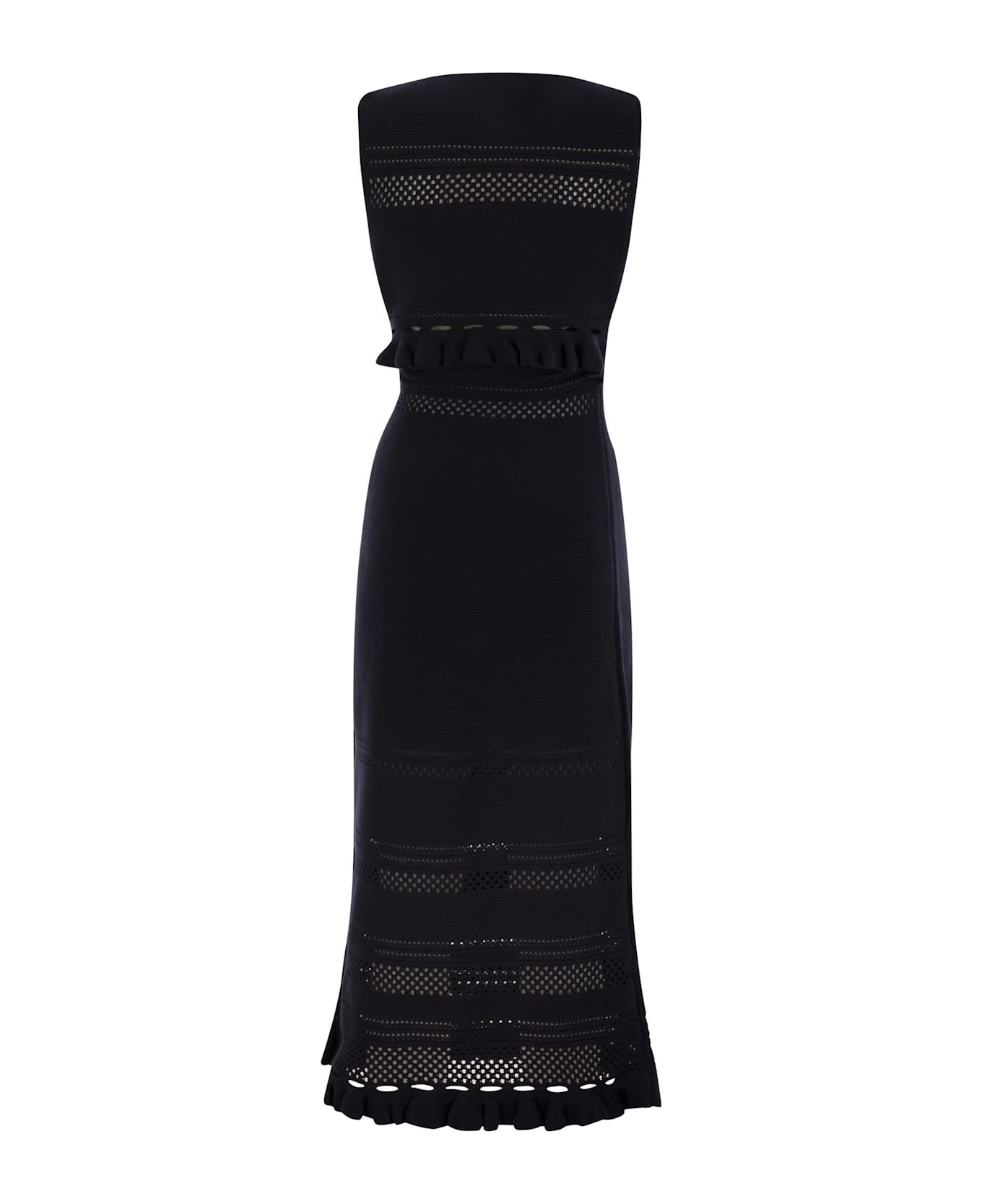 Fabiana Filippi Light Cotton Sleeveless Dress - Blue