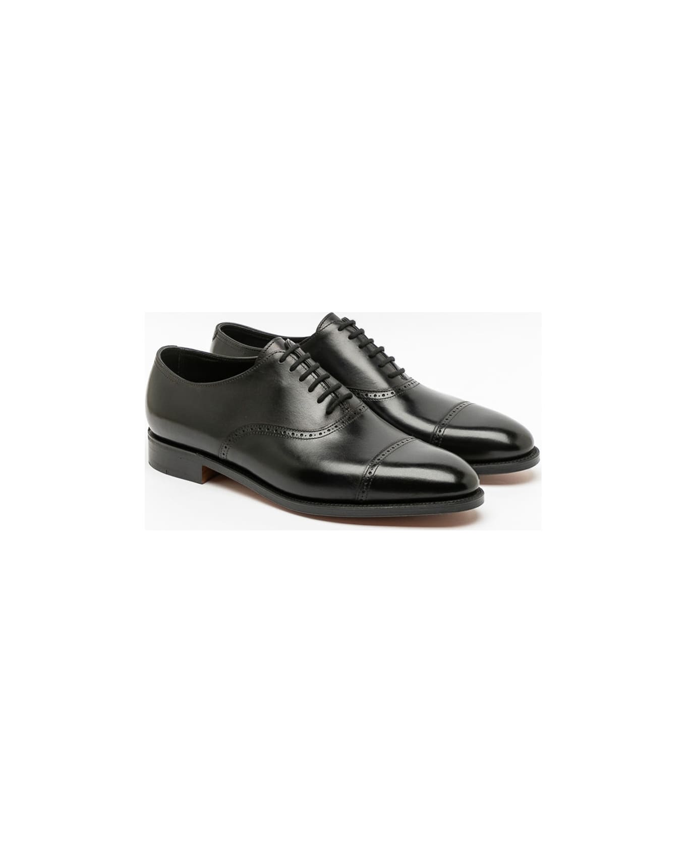 John Lobb Trent Black Calf Oxford Shoe