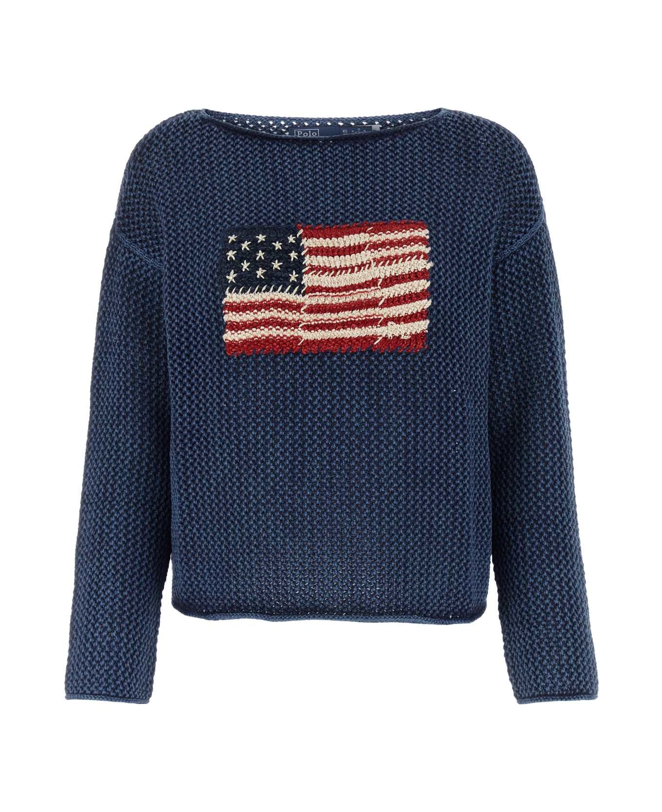 Polo Ralph Lauren Blue Cotton Sweater - BLUEMULTI