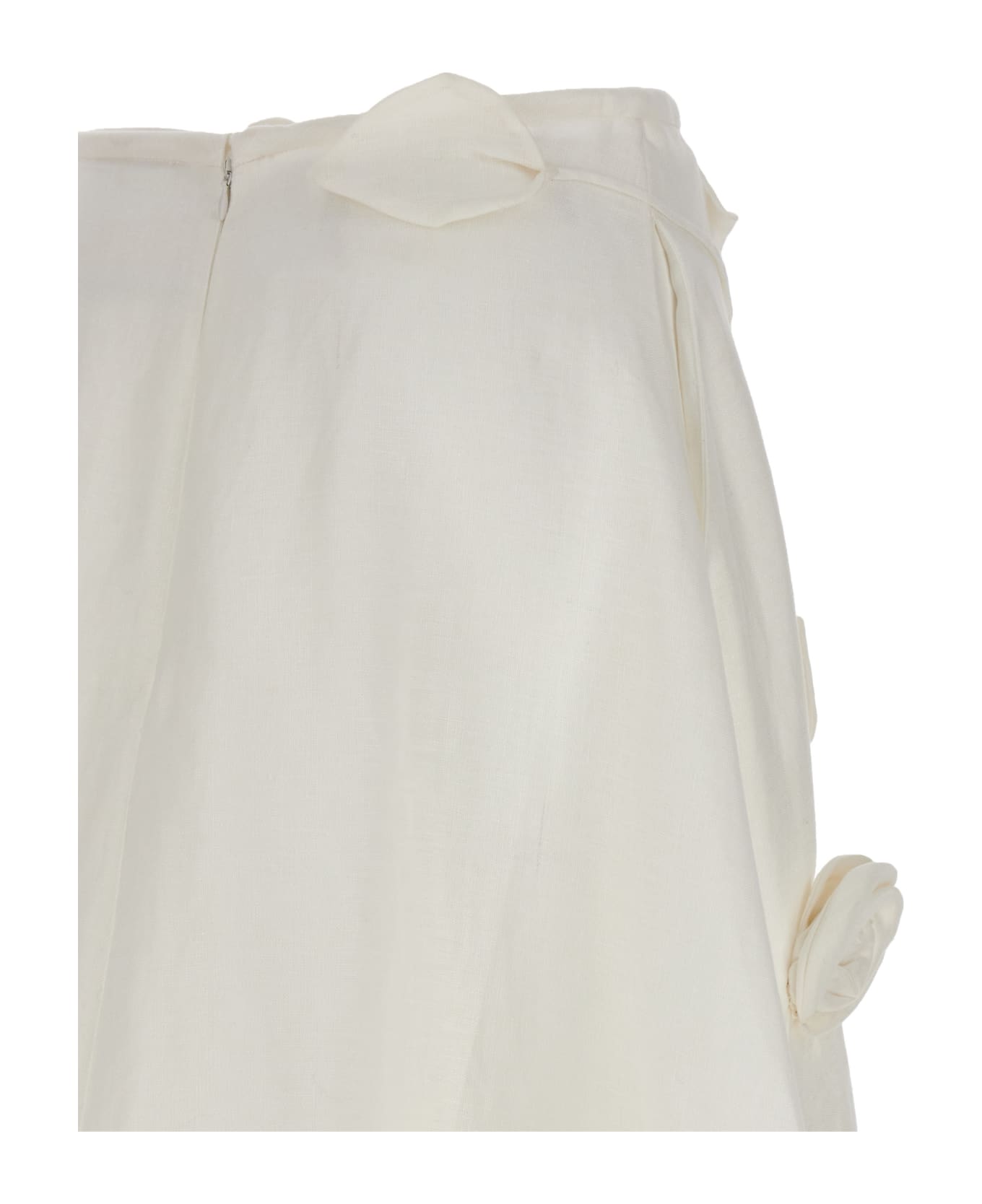 Zimmermann 'matchmaker Rose Flare' Skirt - ivory スカート