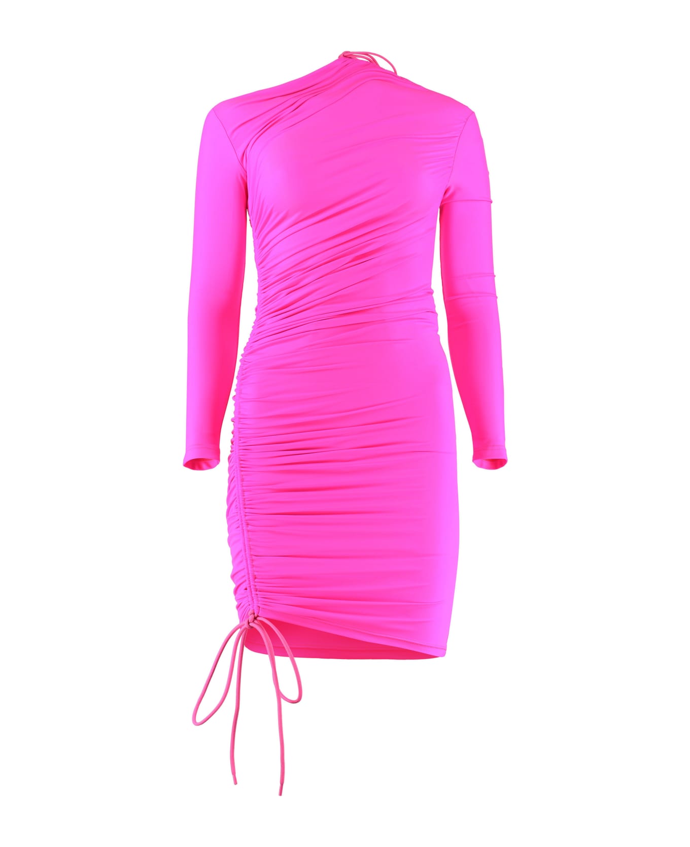 Balenciaga Jersey Mini Dress - Fuchsia