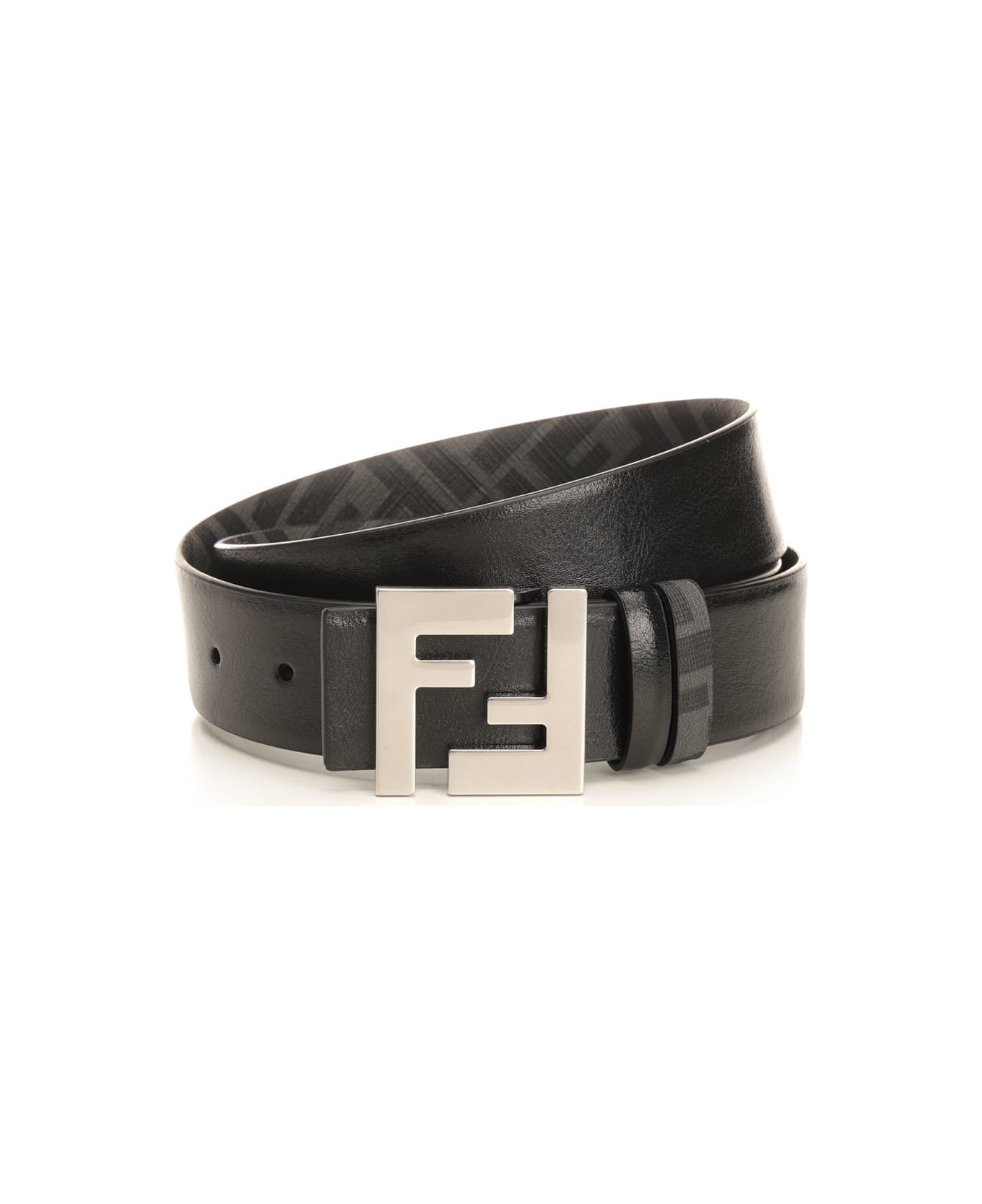 Fendi Reversible Jacquard Belt - Black