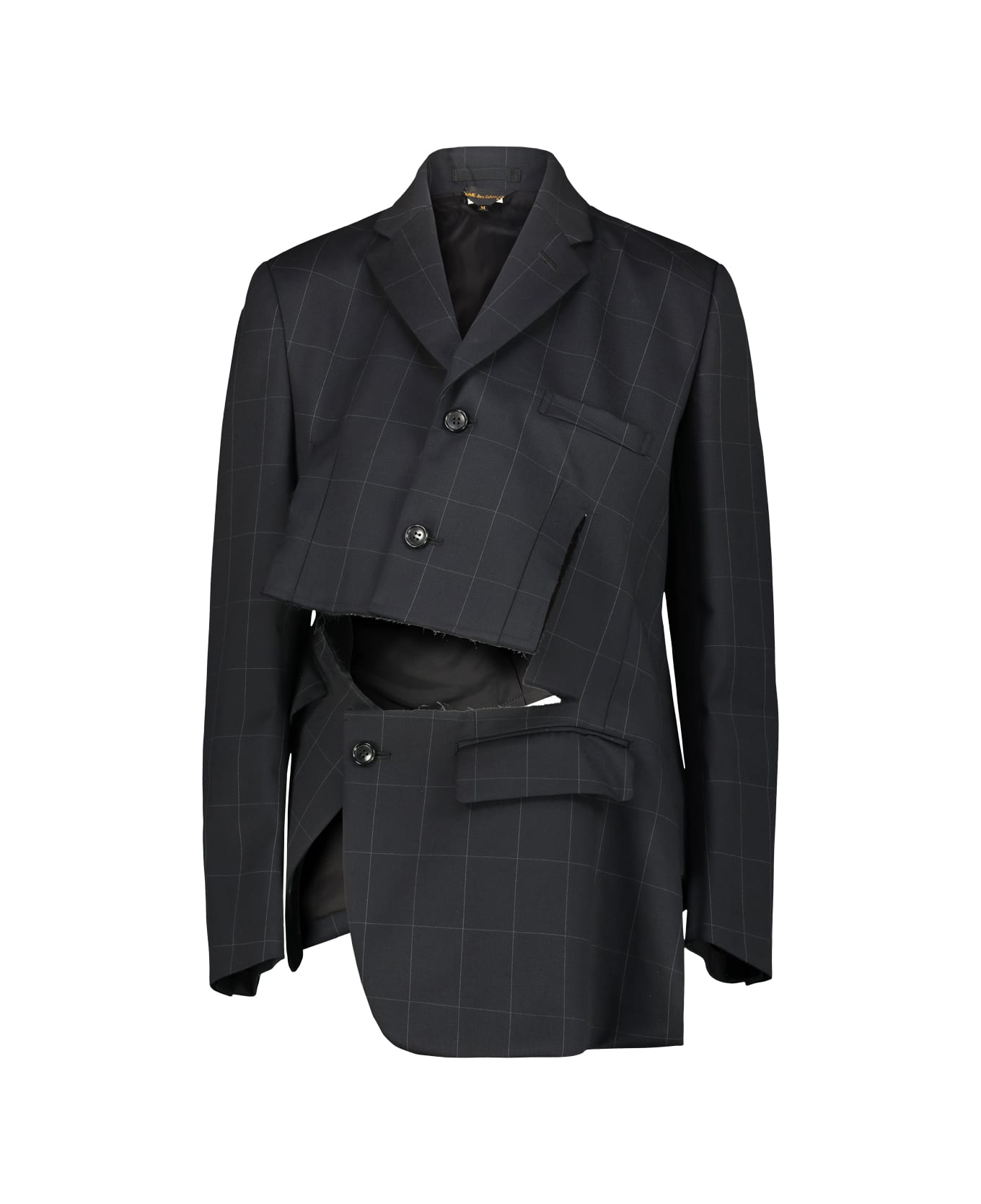 Comme des Garçons Deconstructed Wool Jacket - Black