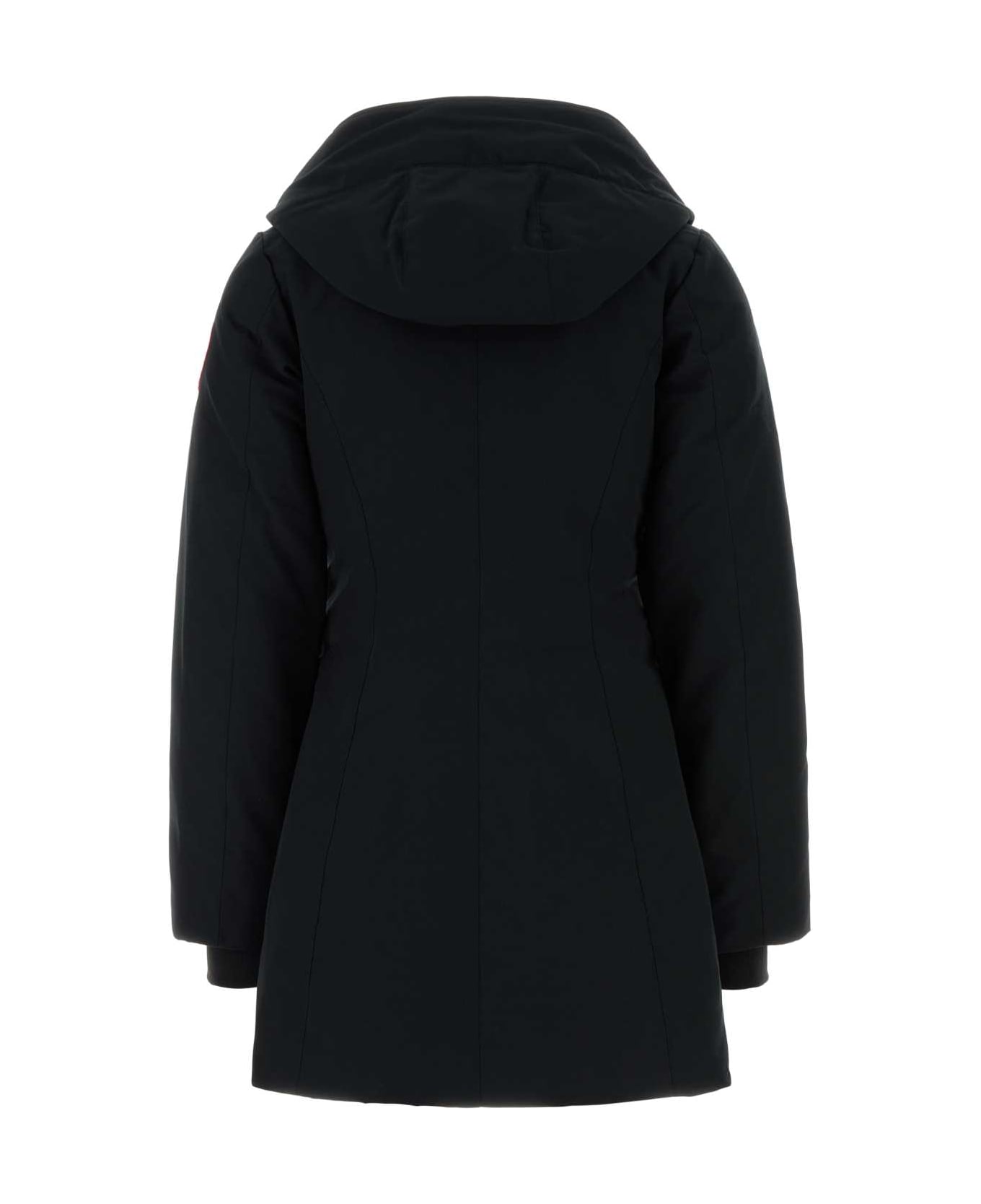 Canada Goose Black Polyester Blend Leslie Down Jacket - BLACKNOIR