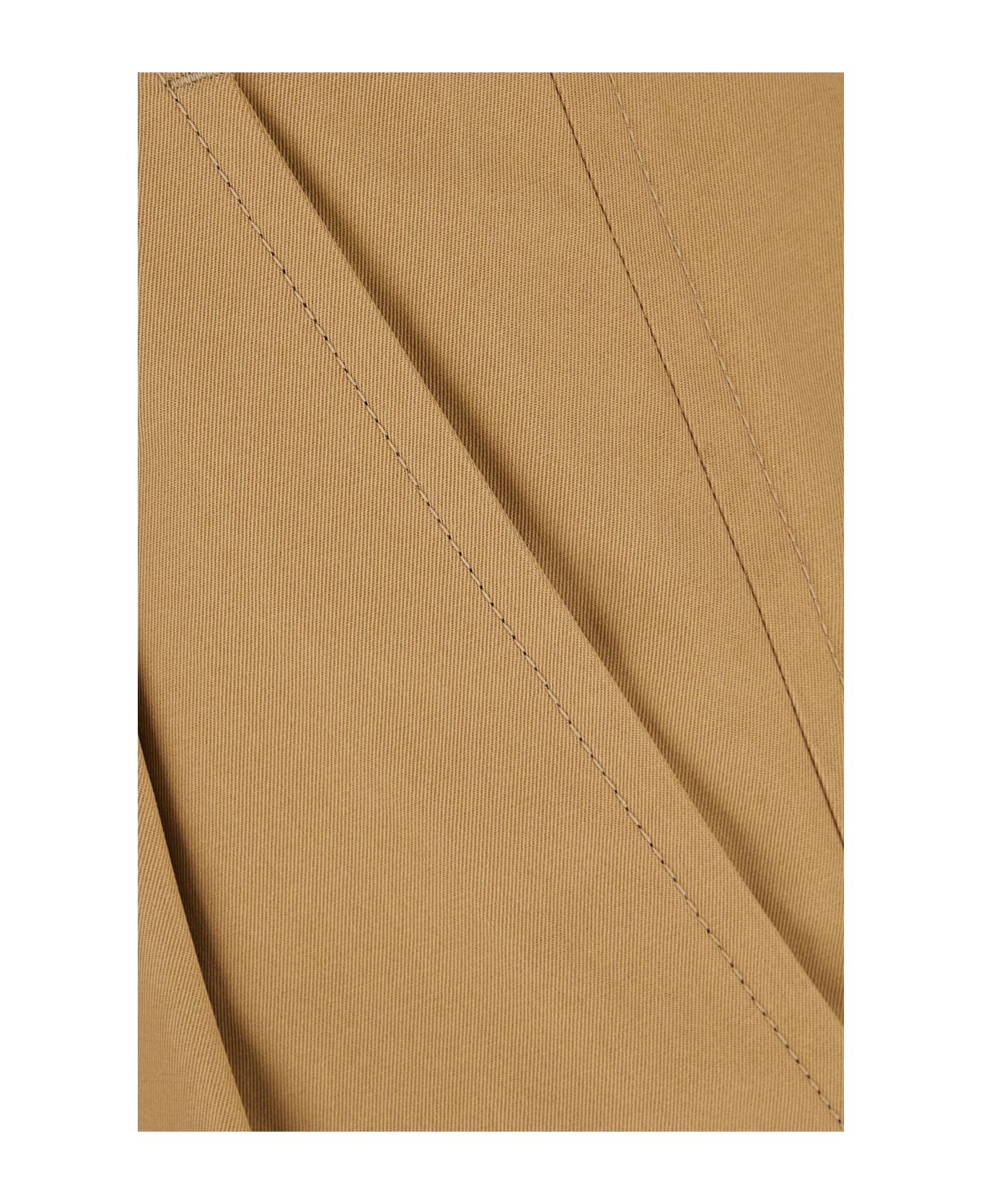 Saint Laurent Beige Cotton Pants - SAHARA