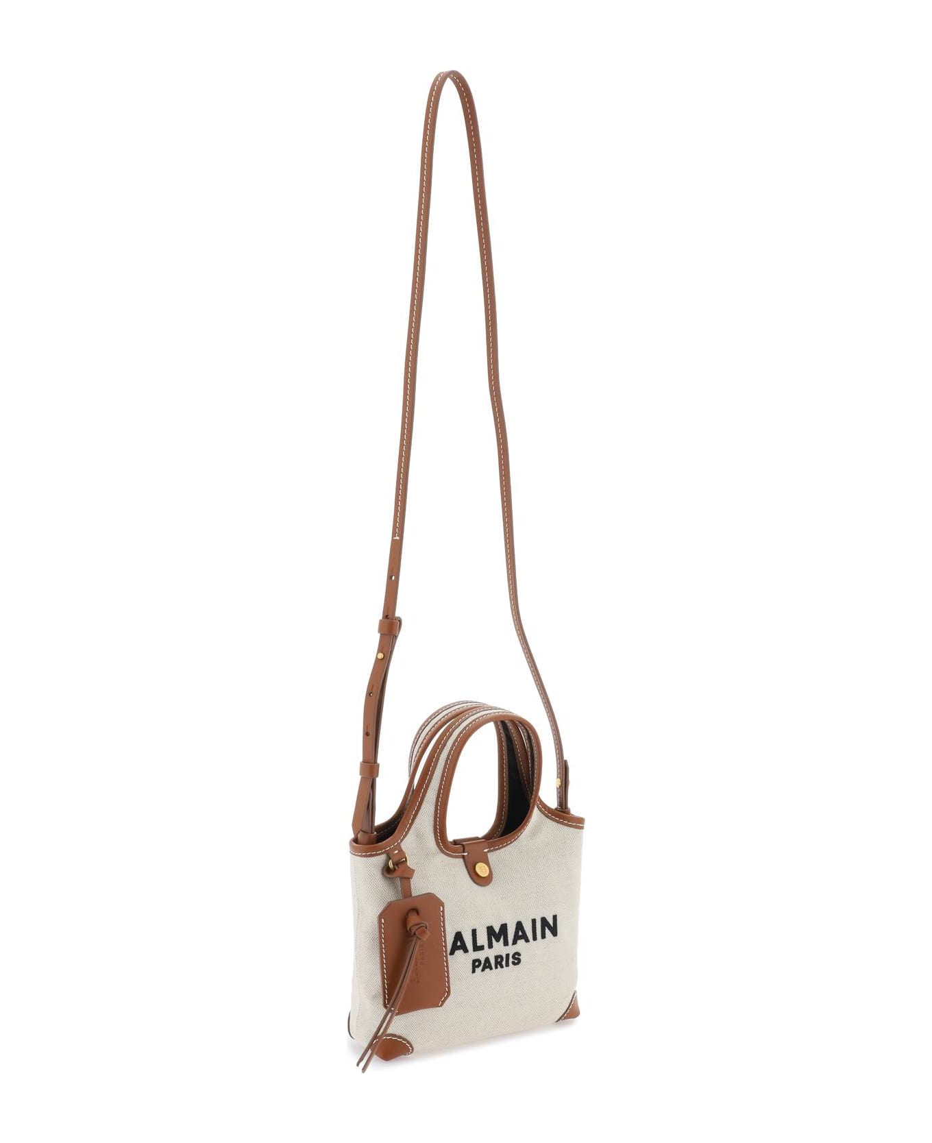Balmain B-army Handbag - NATUREL MARRON (Brown) トートバッグ
