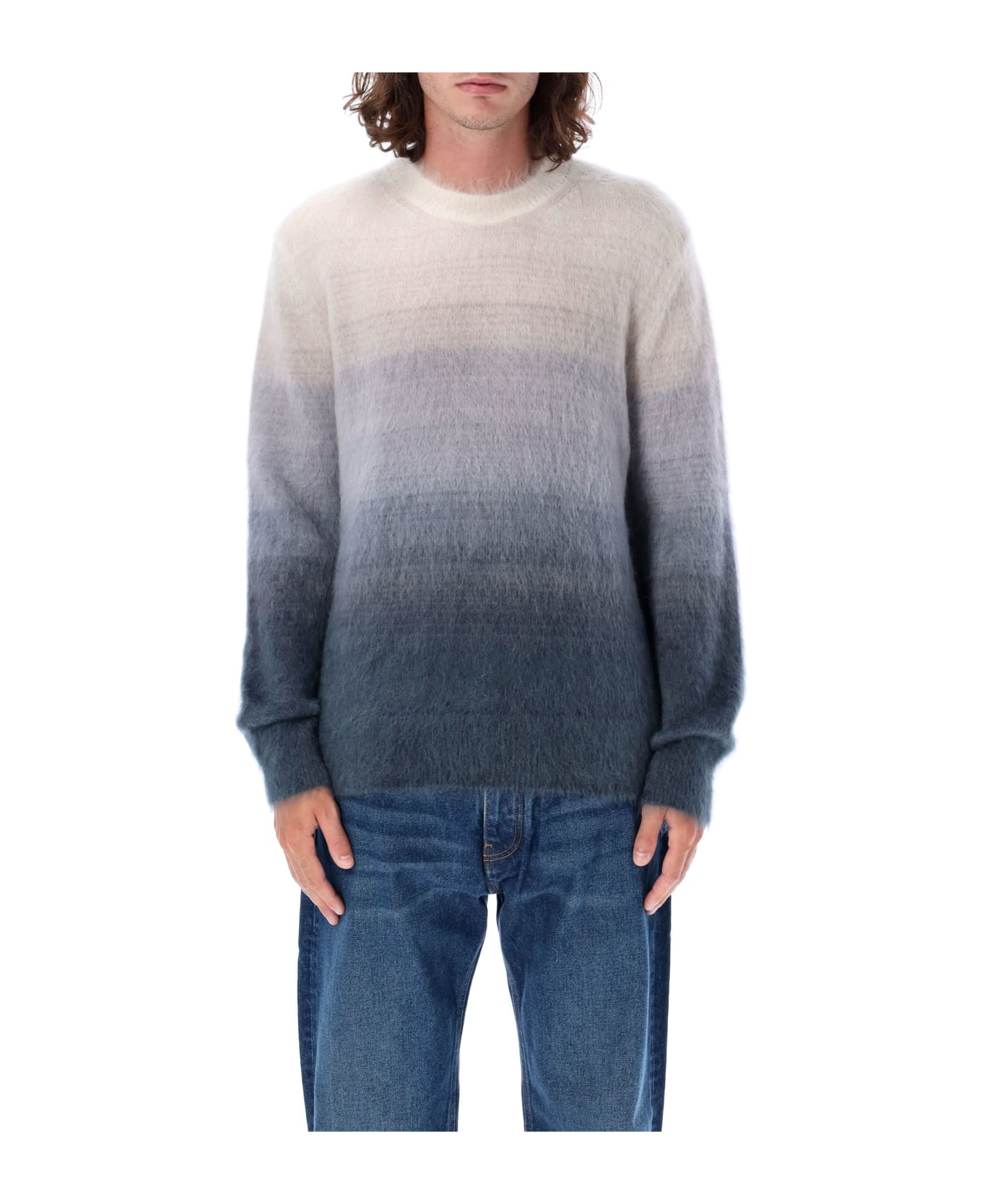 Off-White Mohair Arrow Grad Knit Crewneck - MEDIUM GREY