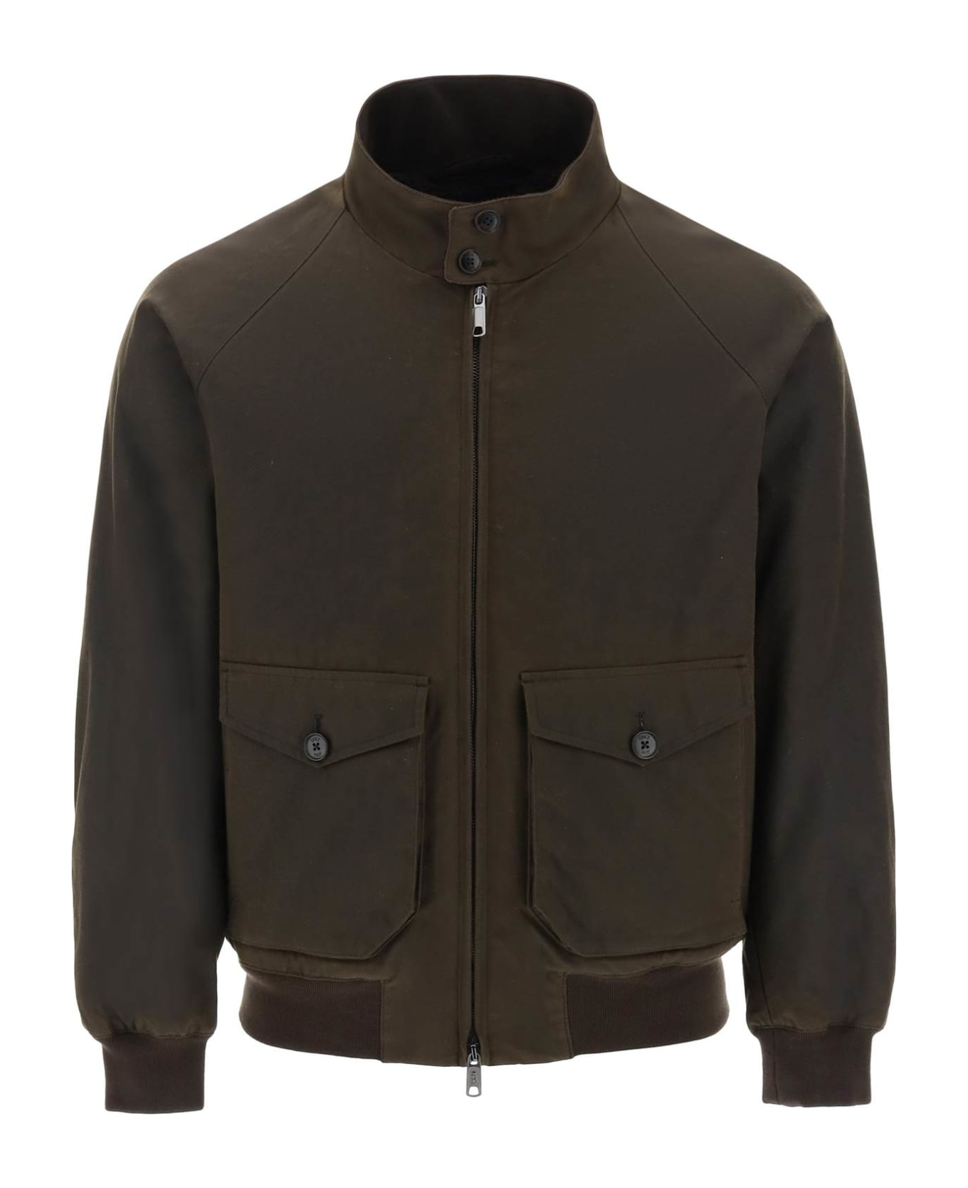 Baracuta Waxed G9 Harrington Jacket - Deep Moss