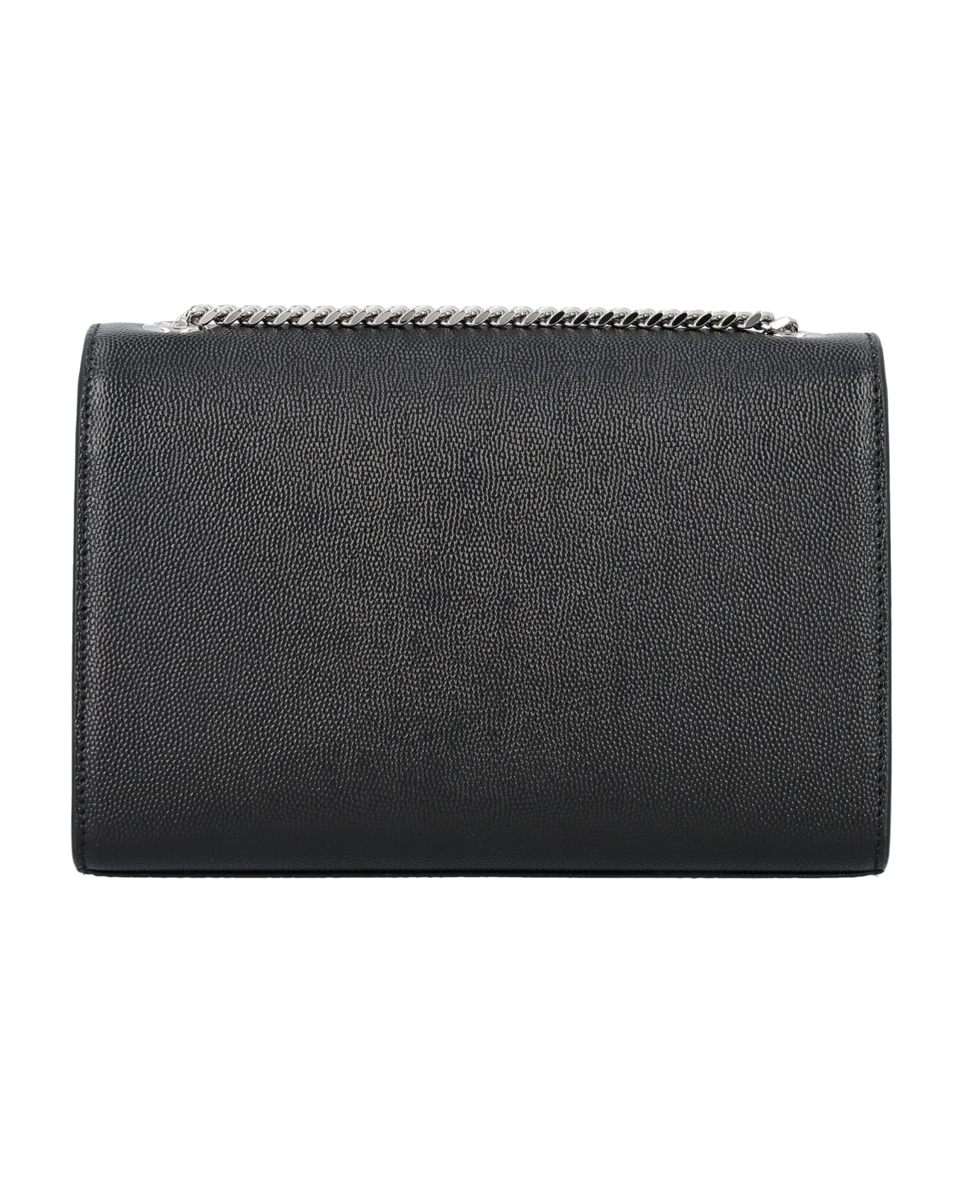 Saint Laurent Kate Small Grain De Poudre Embossed Leather Bag - BLACK