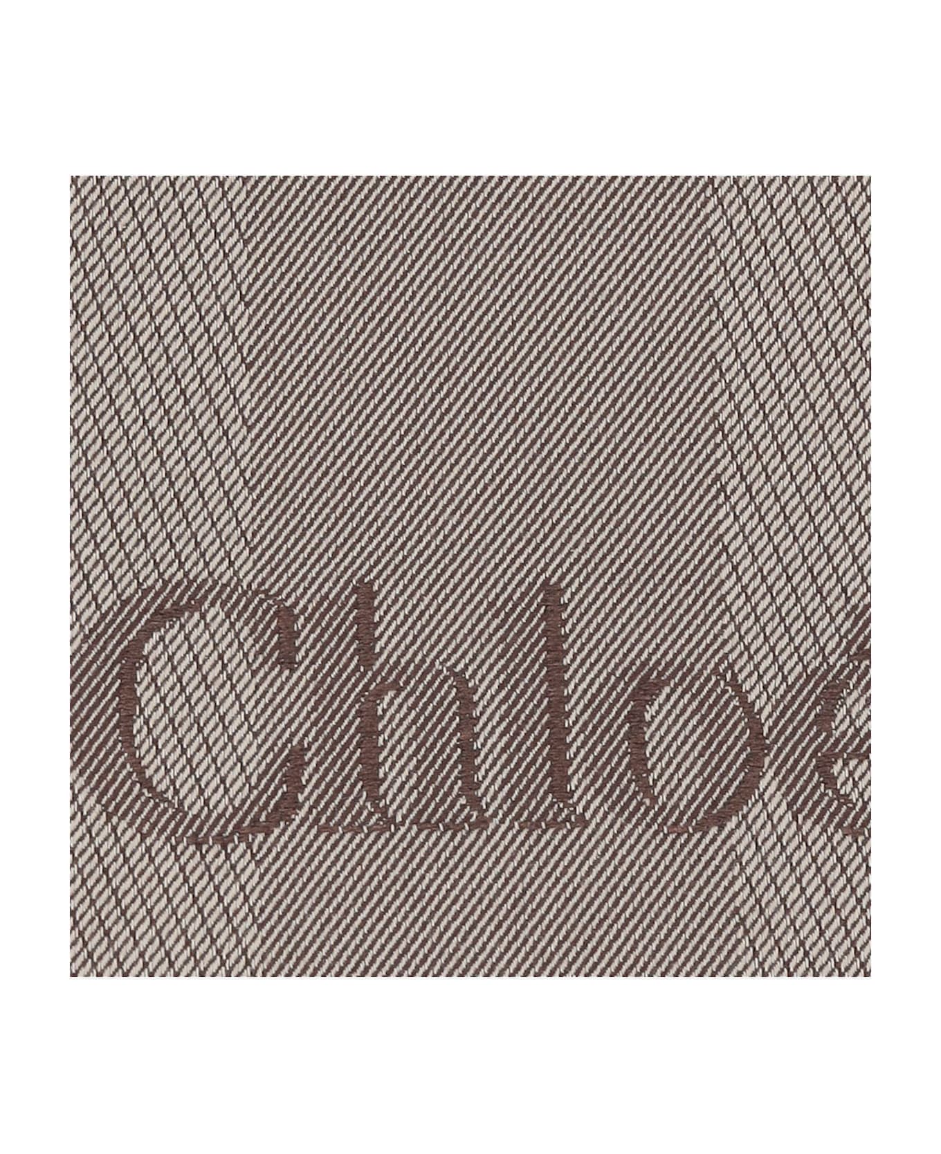 Chloé Carry Small Canvas Tote Bag - Kohl brown