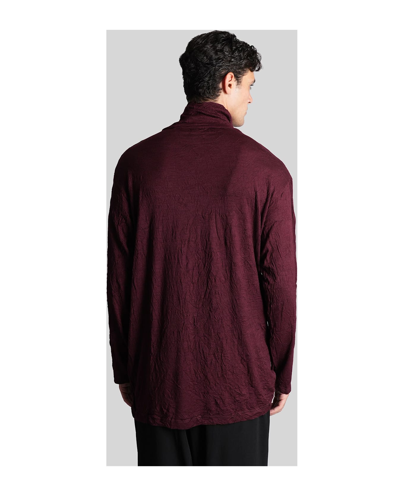 Yohji Yamamoto Knitwear In Bordeaux Wool - bordeaux