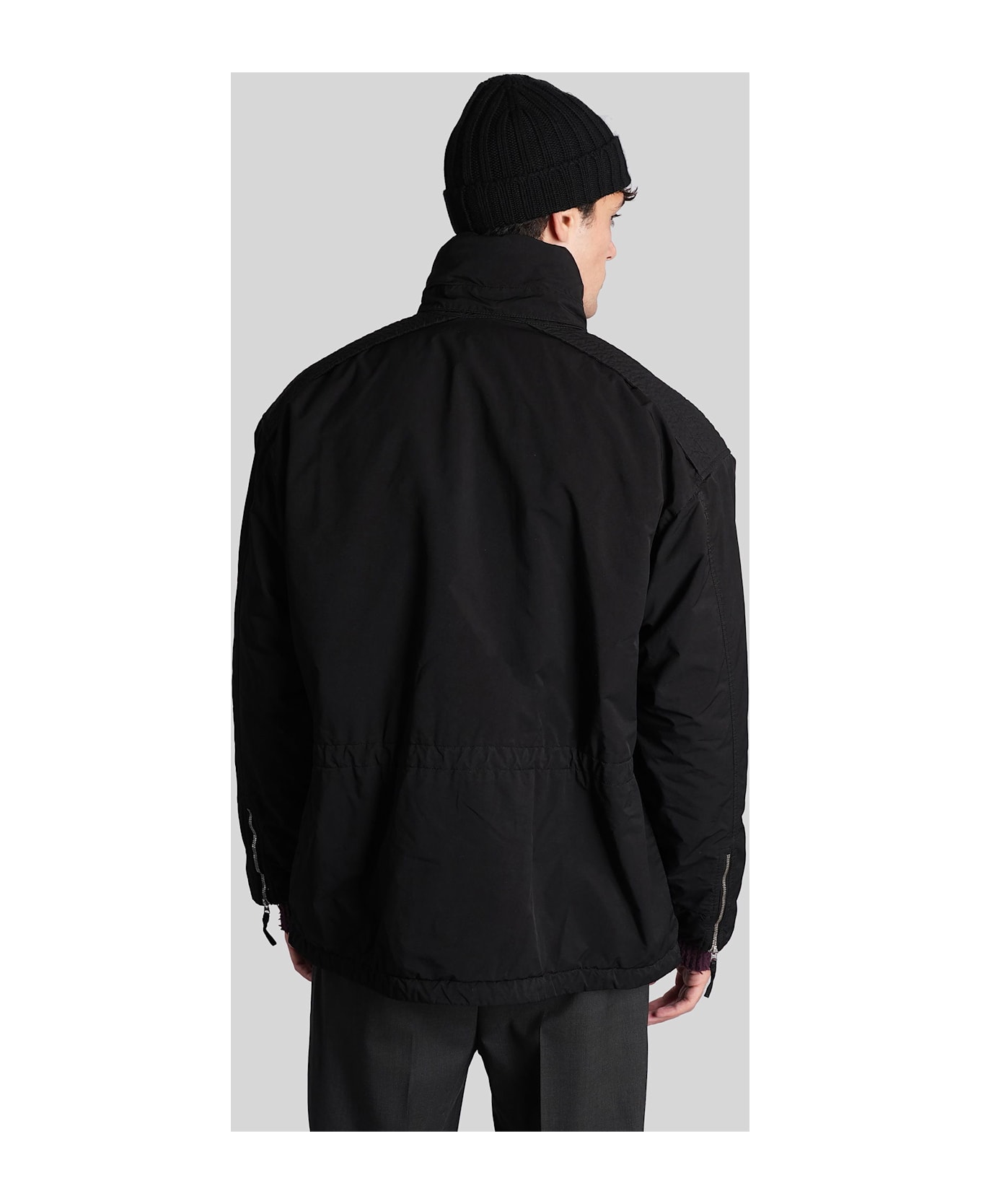 Aspesi Gravel Casual Jacket In Black Polyester - black