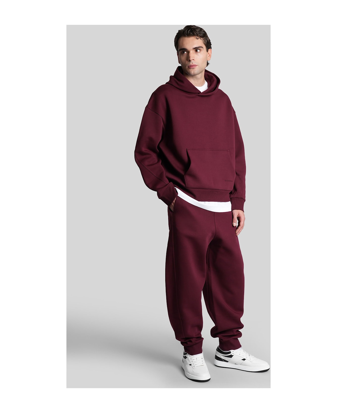Givenchy Sweatshirt In Bordeaux Cotton - bordeaux