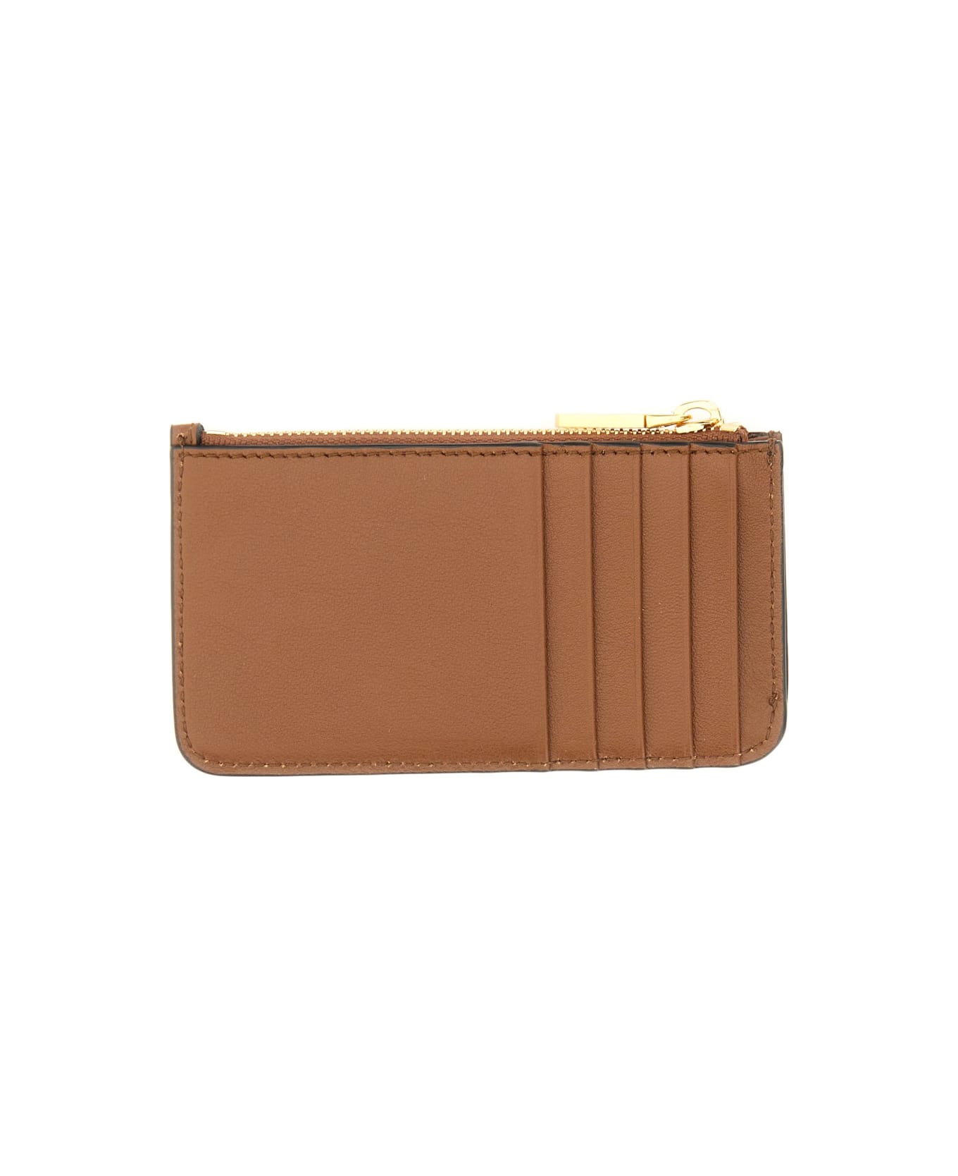 Bally Leather Card Holder - BROWN