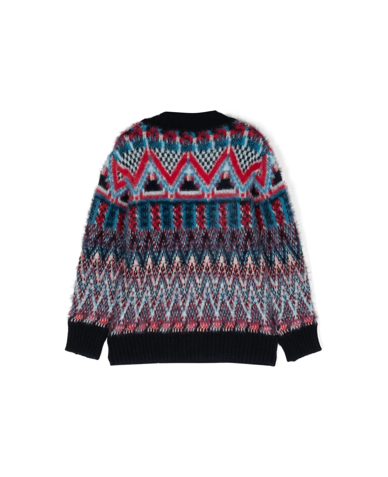 Missoni Kids Cardigan Con Scollo A V - Multicolor