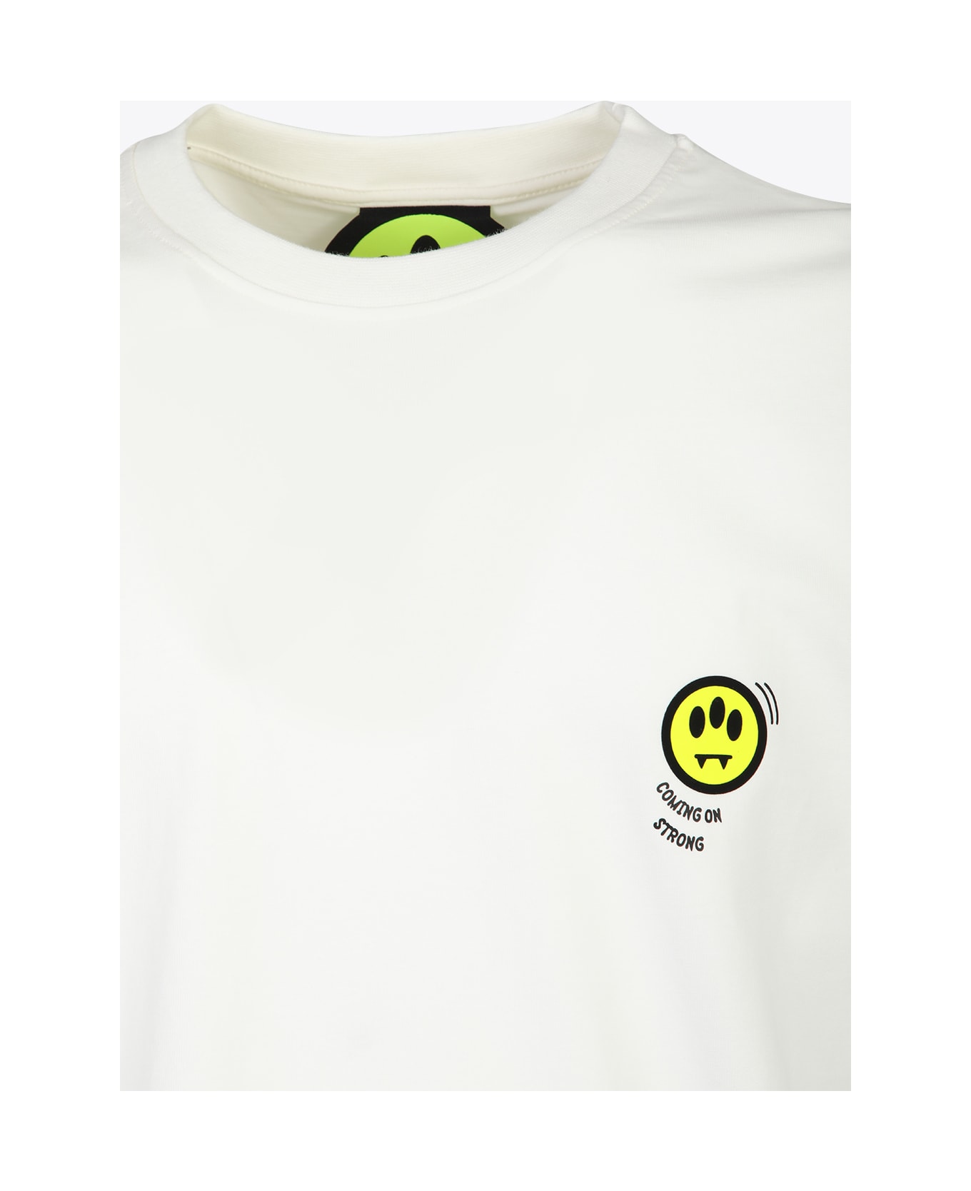 Barrow Jersey T-shirt Unisex White cotton t-shirt with chest print - Bianco