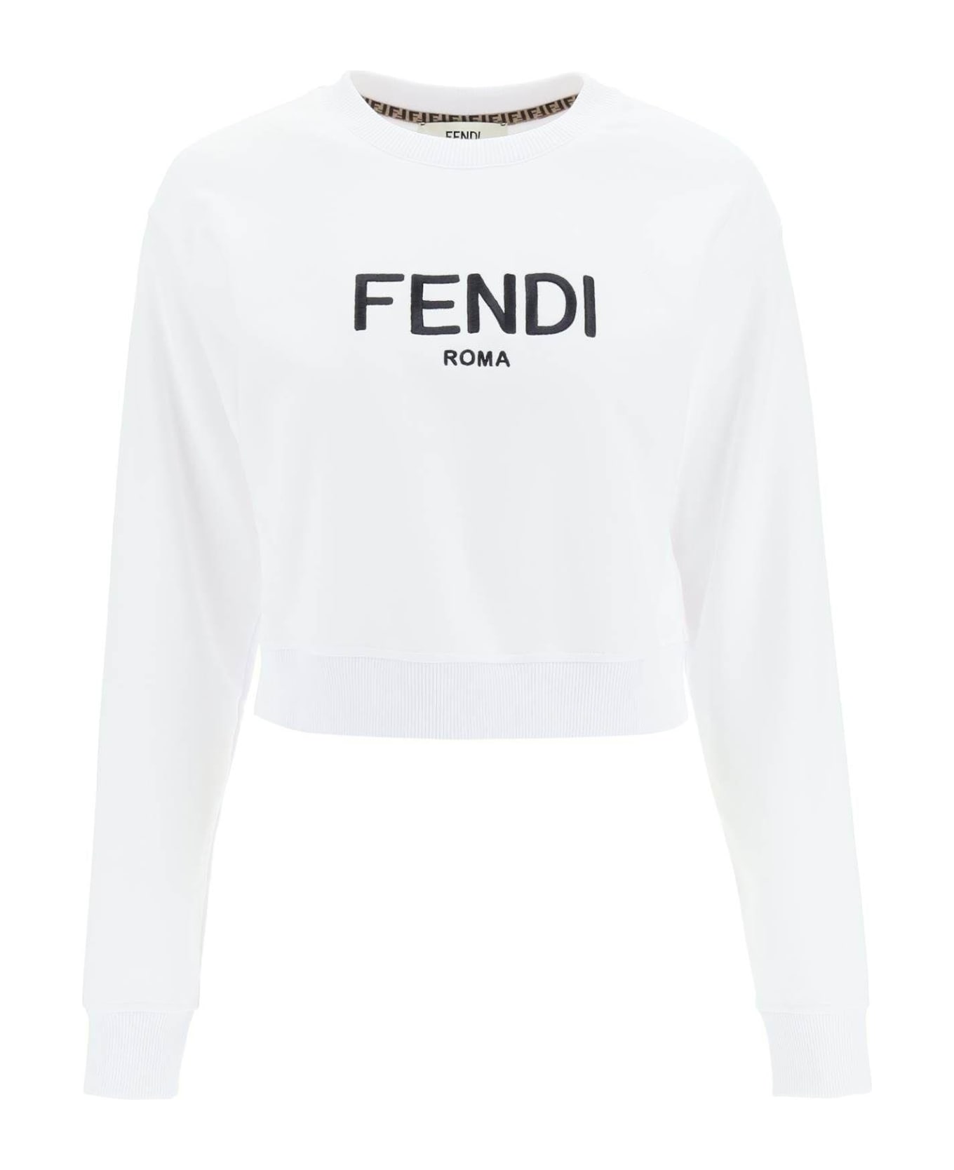 Fendi Roma Embroidered Balmain - WHITE
