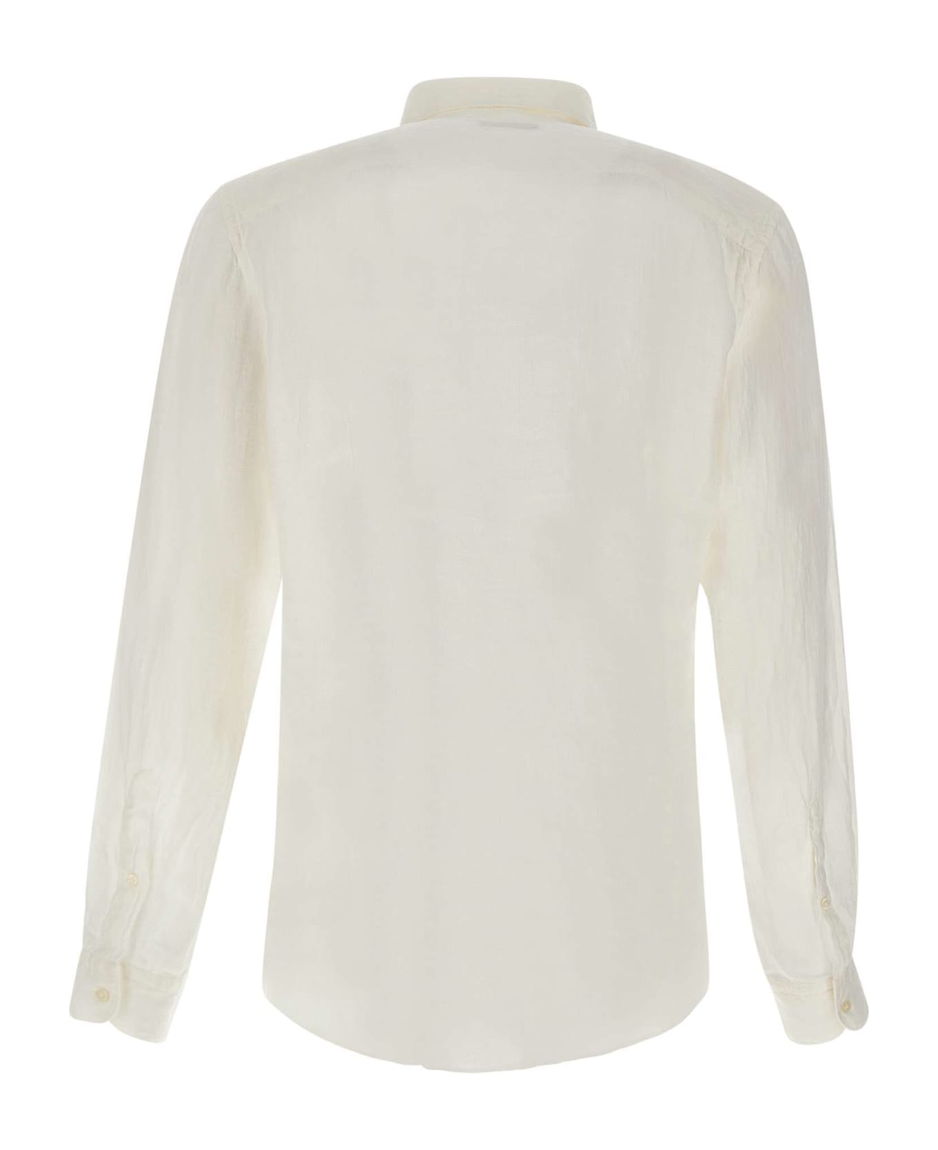 Fay Linen Shirt - WHITE シャツ