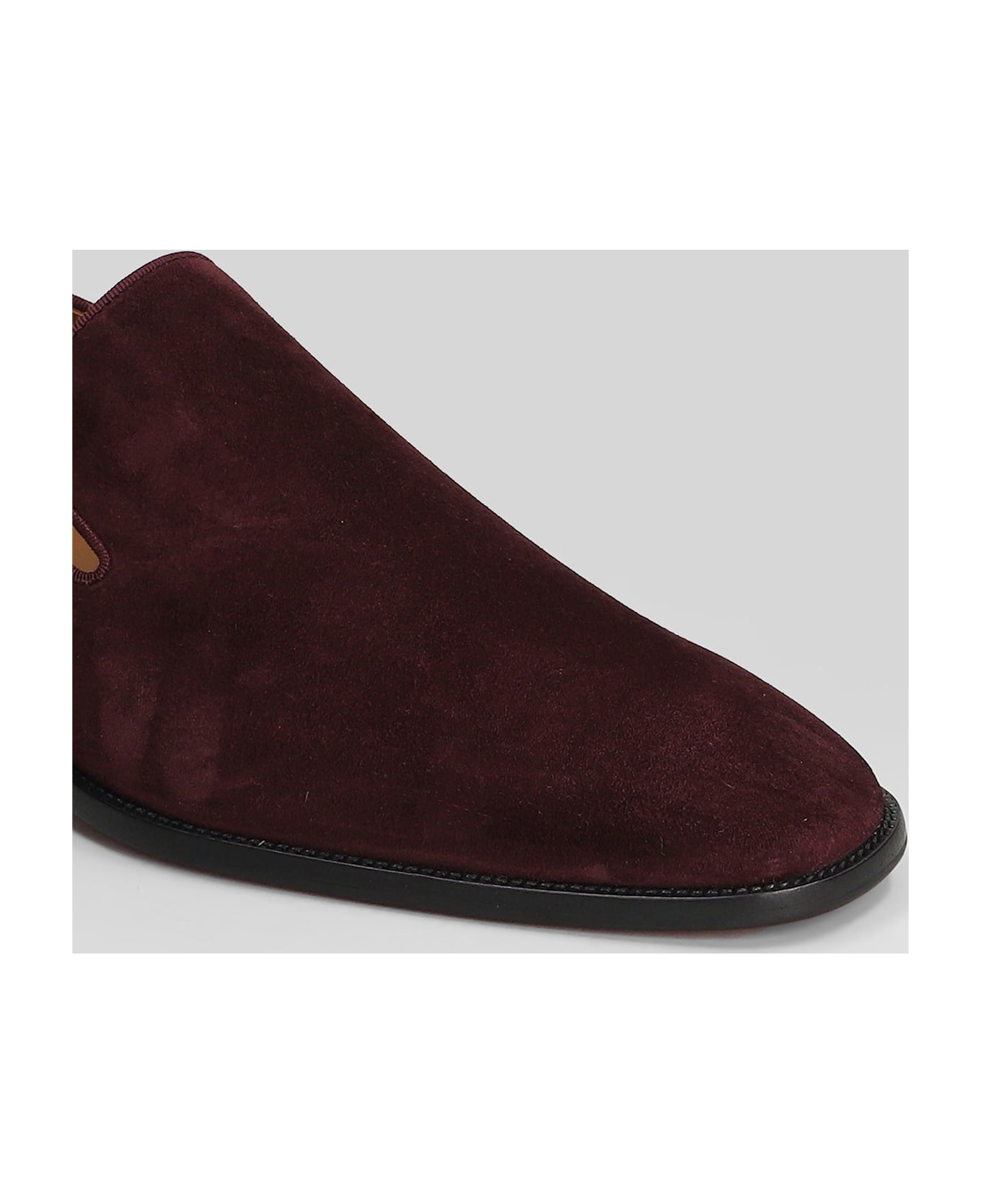 Christian Louboutin Danny Flex Loafers In Viola Suede - Viola