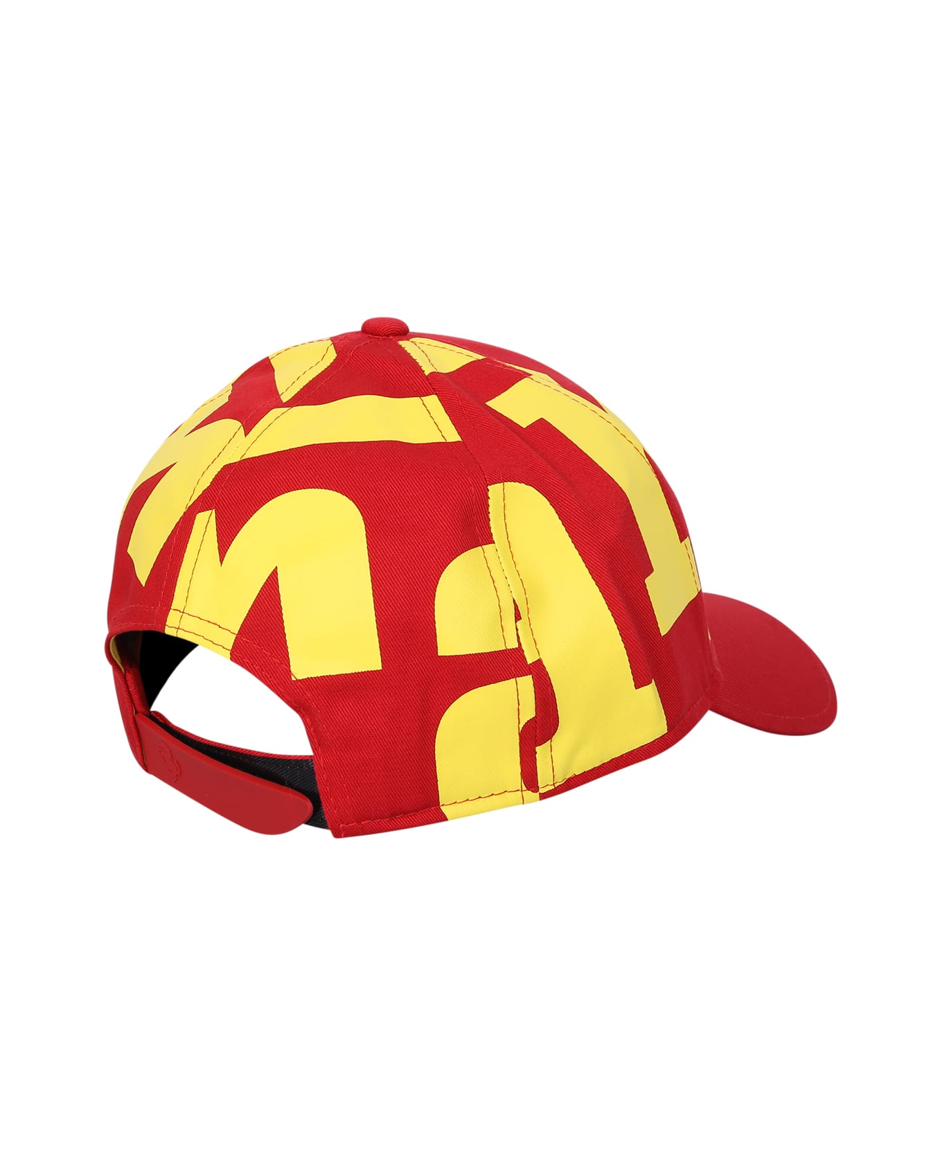 Ferrari All-over Logo Print Baseball Cap - Red