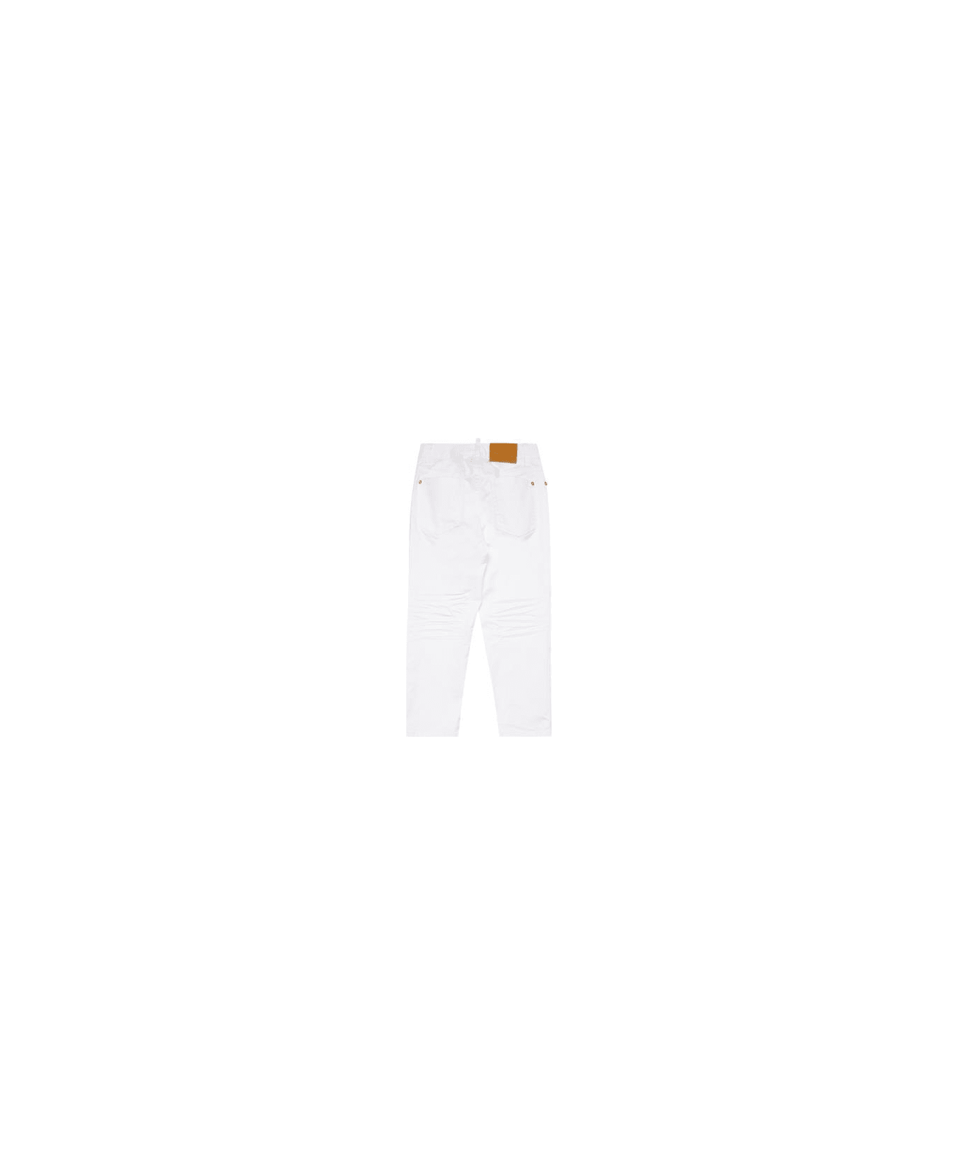 Dsquared2 Jeans Con Logo - White ボトムス
