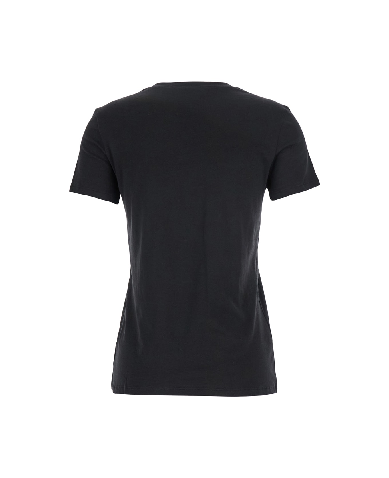 Theory Black Crewneck T-shirt In Cotton Woman - Black
