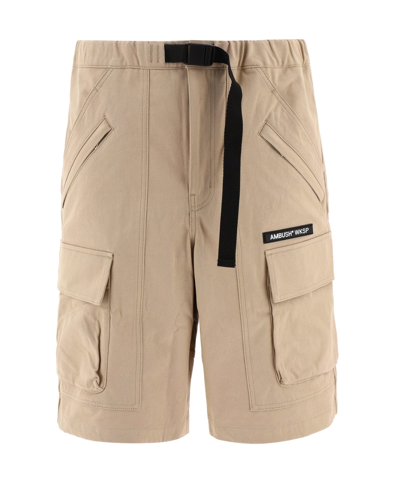 AMBUSH Cotton Bermuda Shorts - Beige