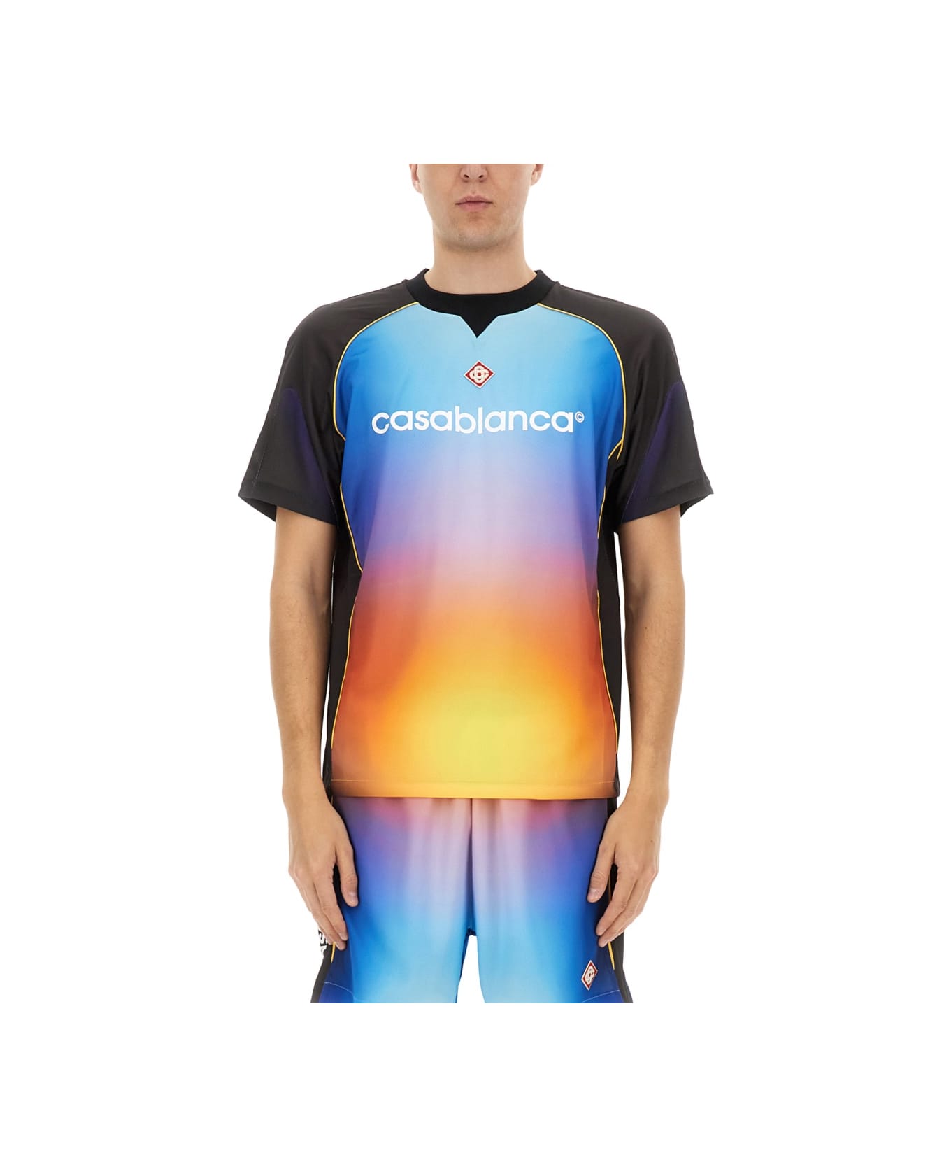 Casablanca 
football
 T-shirt - MULTICOLOUR