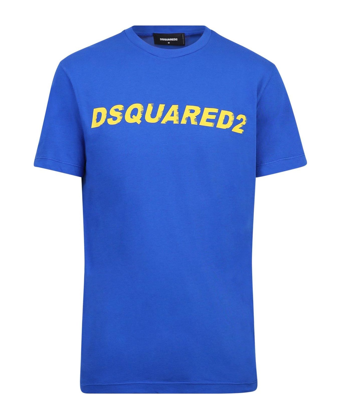 Dsquared2 Logo Printed Crewneck T-shirt - Blue