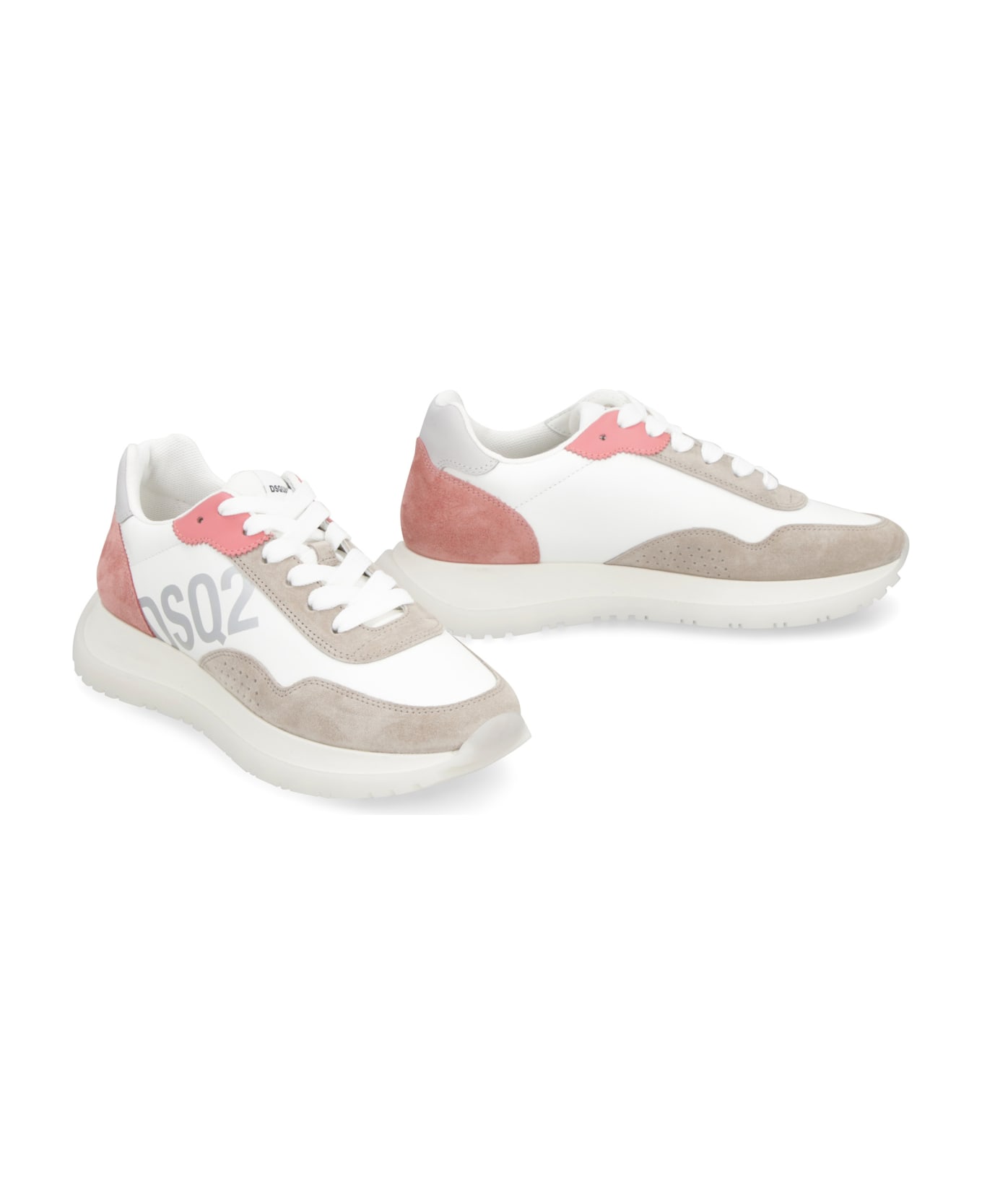 Dsquared2 Running Leather Low-top Sneakers - White