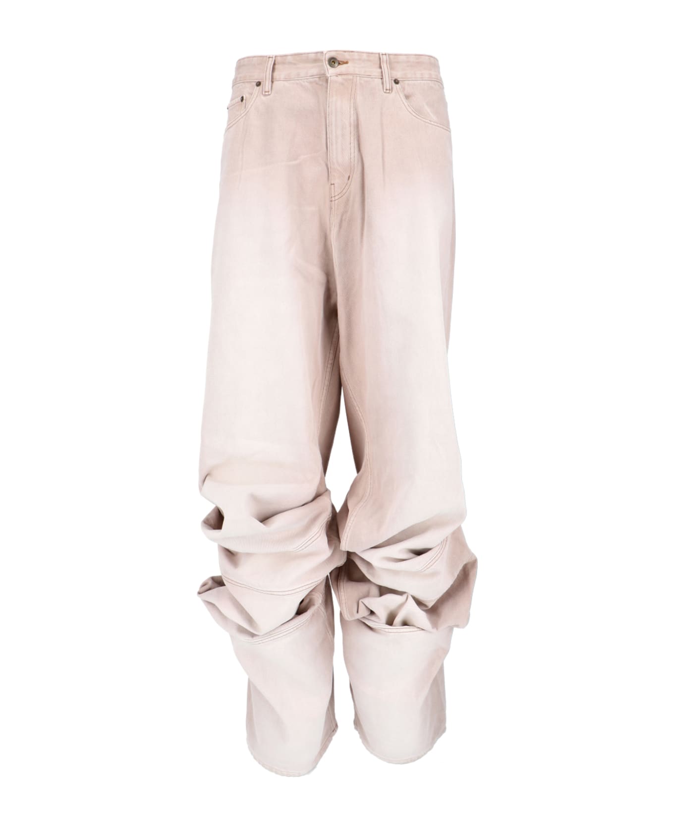 Y/Project 'draped Cuff' Flared Jeans - Beige name:463