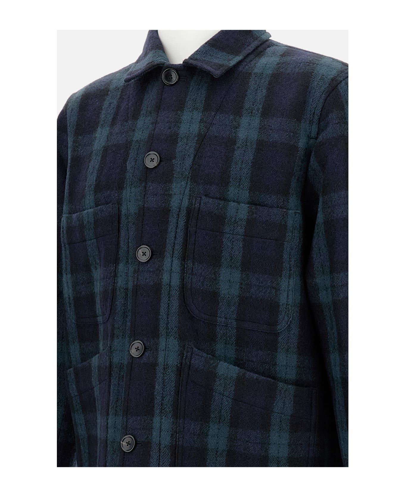 Paul Smith Wool Jacket With Buttons - MultiColour