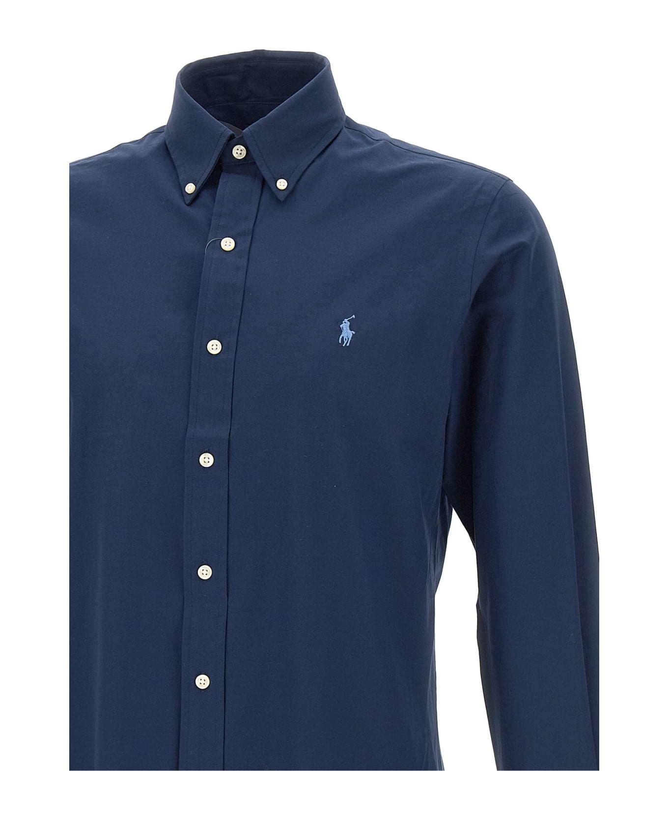 Polo Ralph Lauren 'core Replen' Stretch Cotton Shirt - BLUE