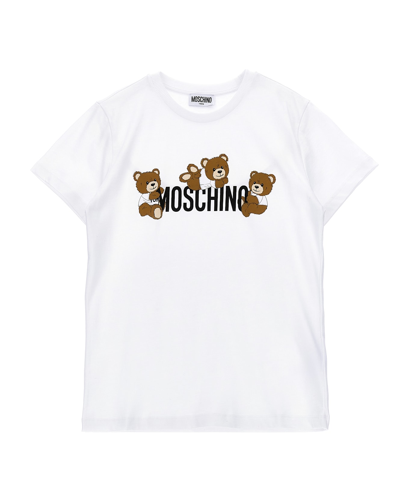 Moschino 'teddy' Logo T-shirt - White