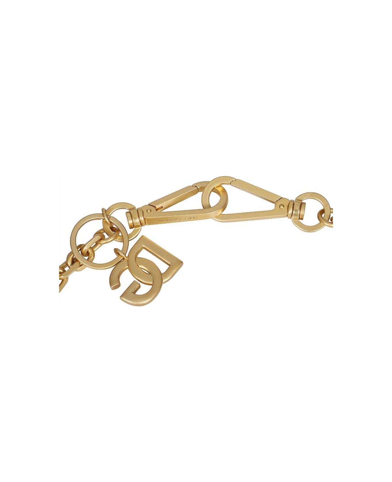 Dolce & Gabbana Logo Detail Brass Cuff Bracelet - Gold