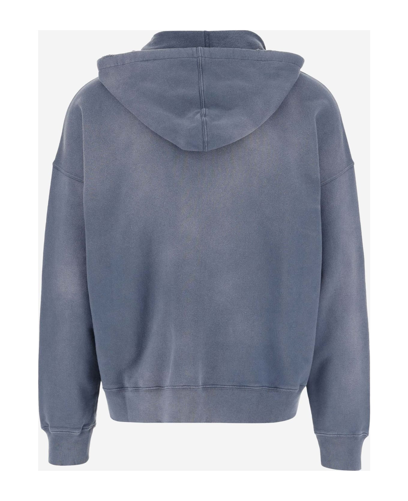 Golden Goose Cotton Sweatshirt With Logo - Blue