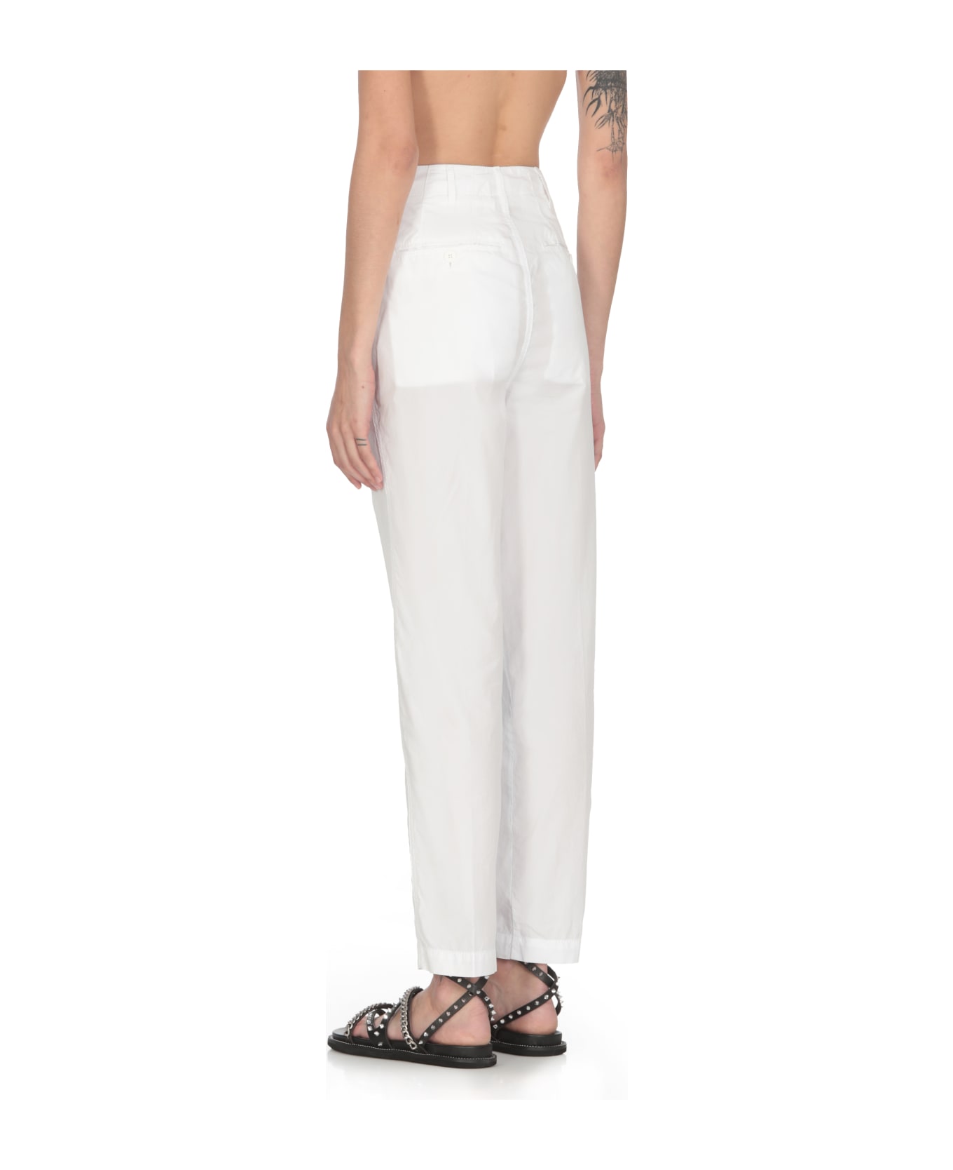 Dondup Janis Trousers - White ボトムス