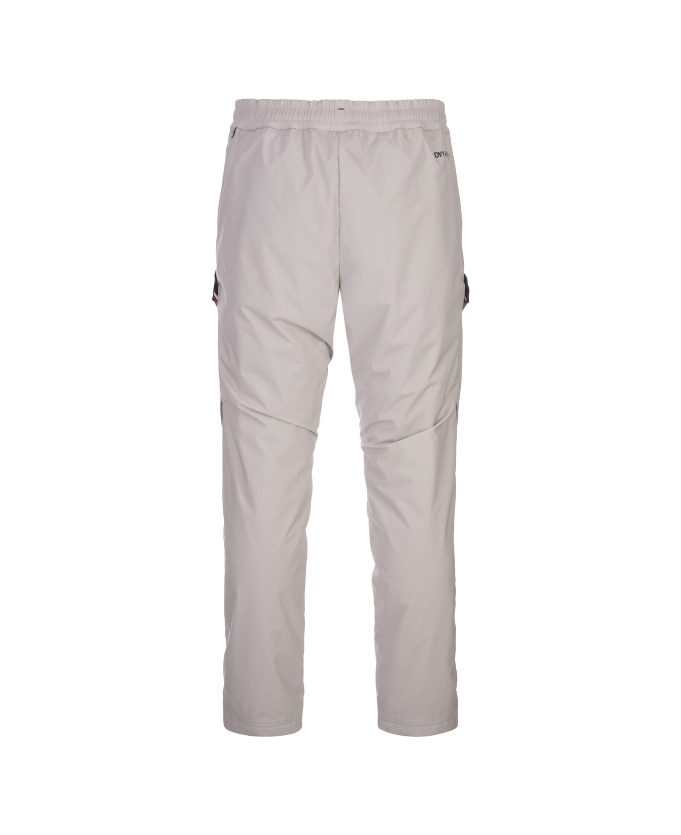 Moncler Grenoble Ivory White Ripstop Trousers - Grey