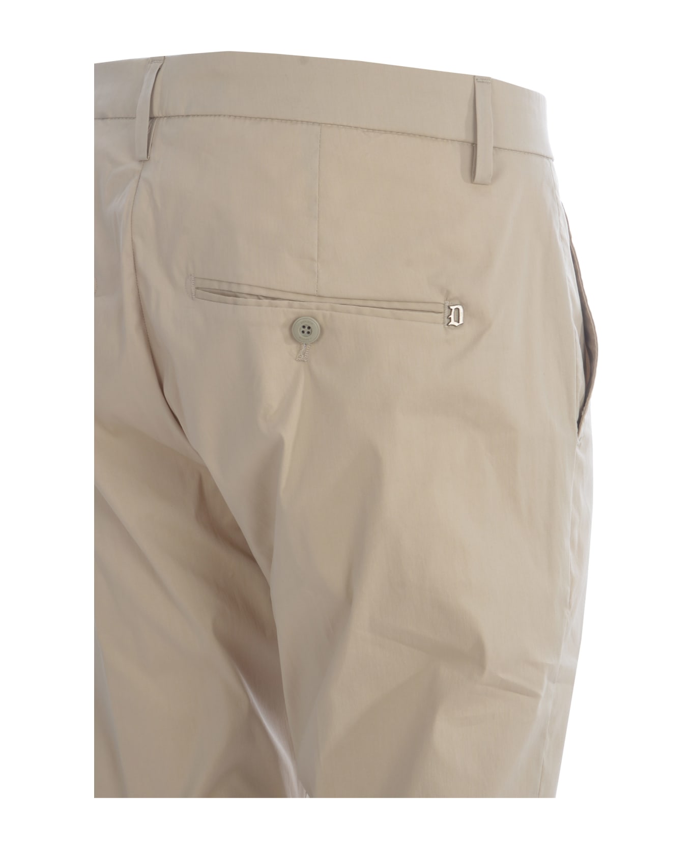 Dondup Trousers Dondup "gaubert" In Cotton Blend - Beige