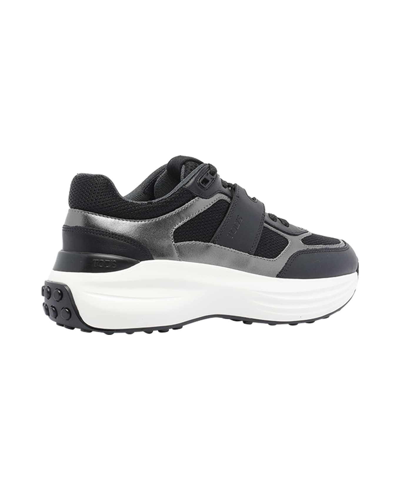 Tod
s Leather And Technical Fabric Sneakers - Grey