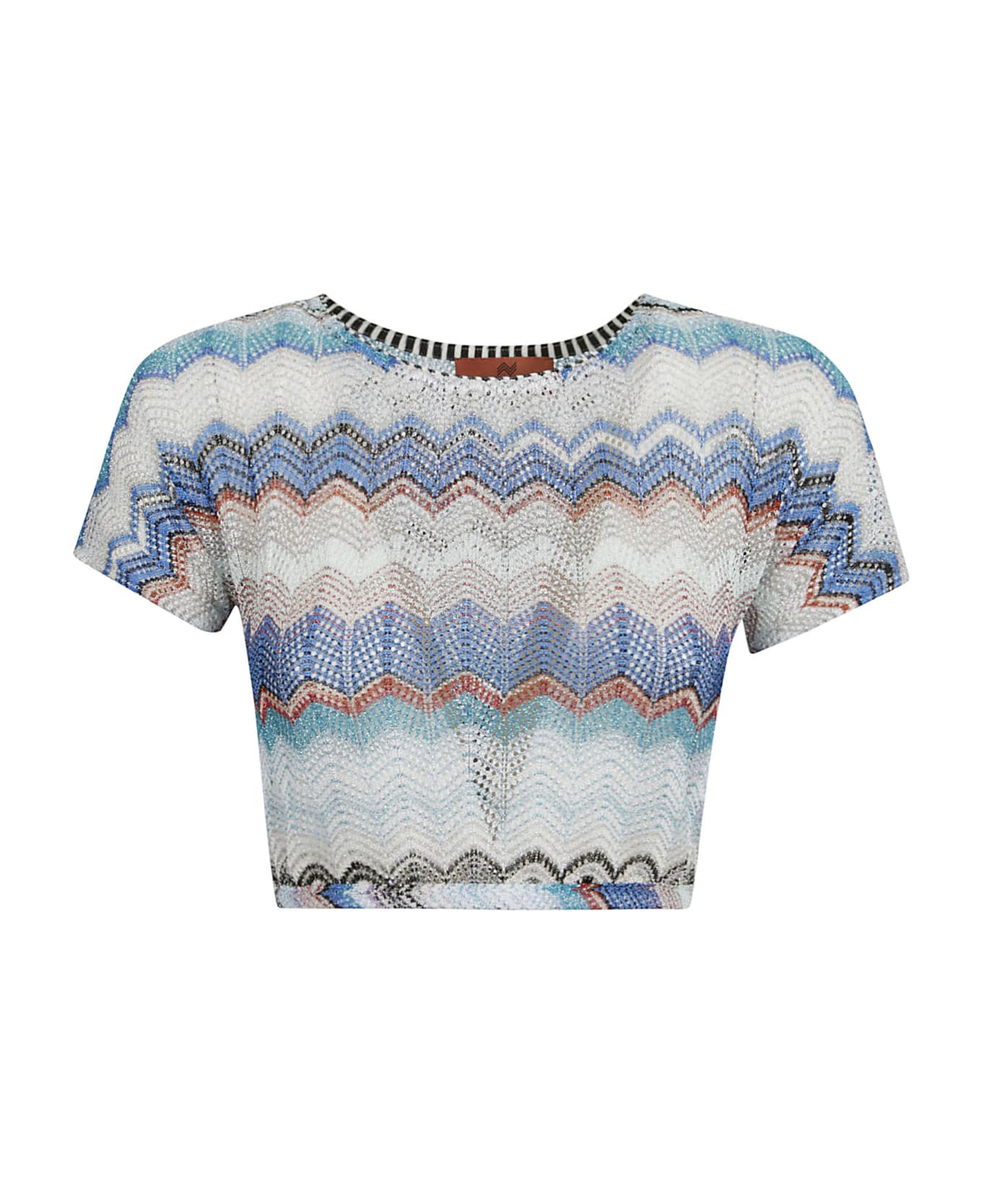 Missoni Zig-zag Stripe Patterned Cropped Top - Multicolor Tシャツ
