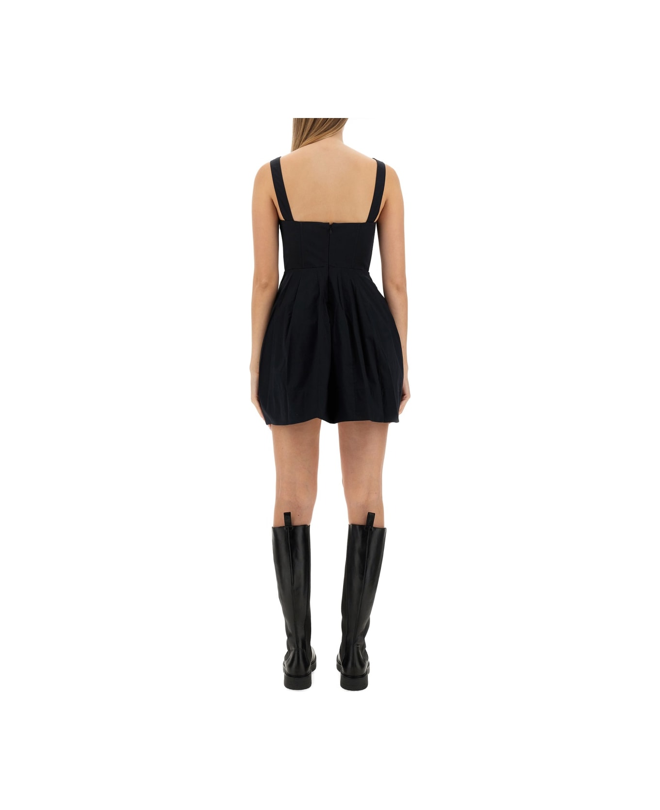 STAUD Mini Sutton Dress - BLACK