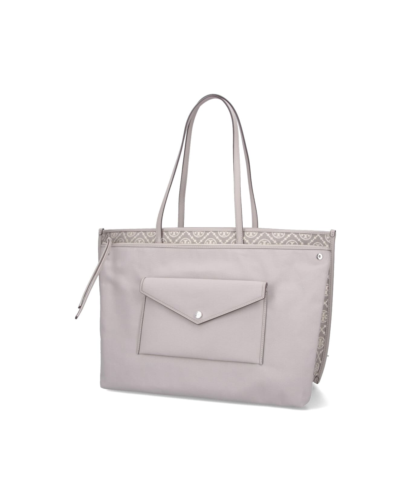 Tory Burch "perry T" Shopper Bag - Gray